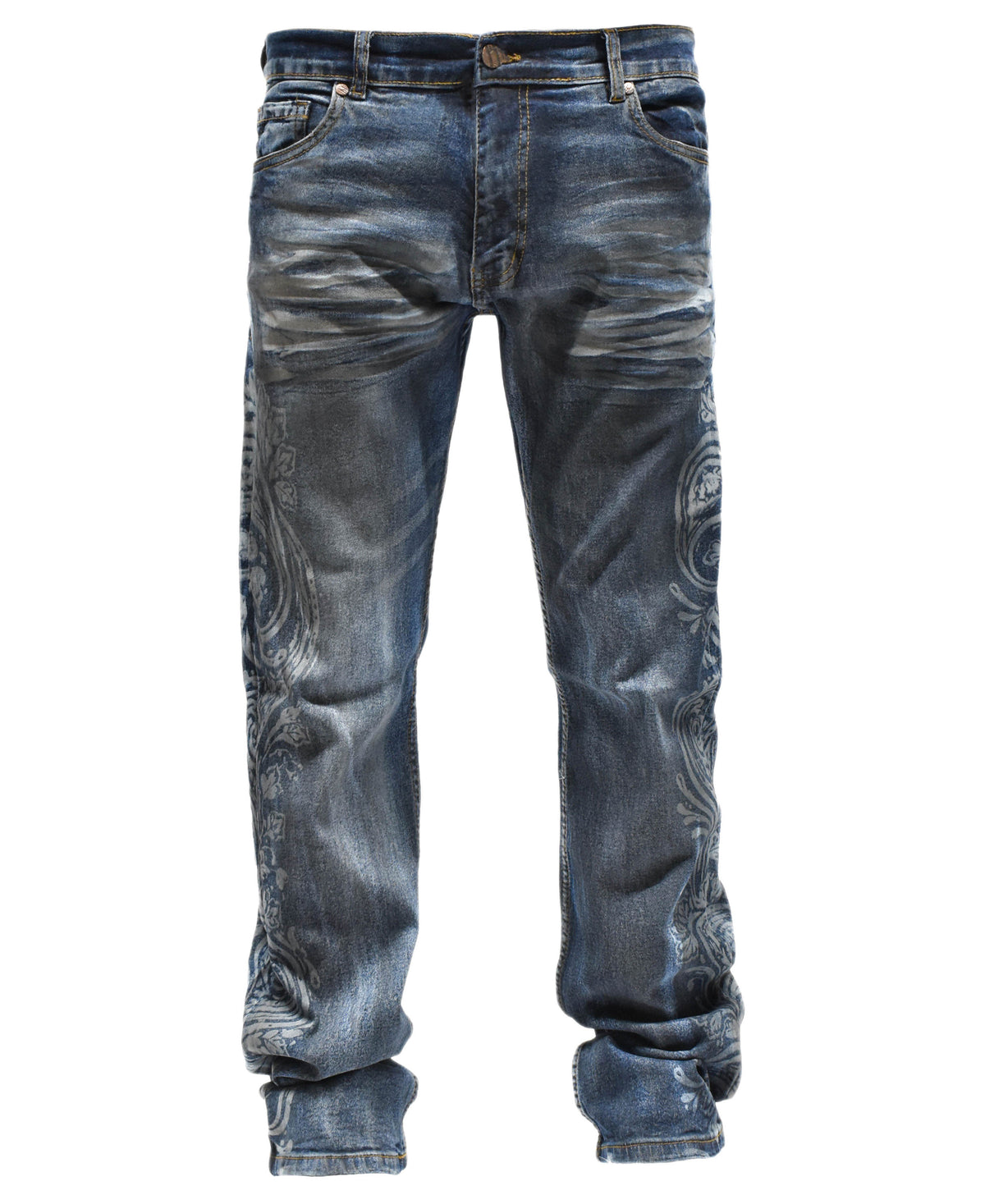 FW33462 Faded Paisley Denim