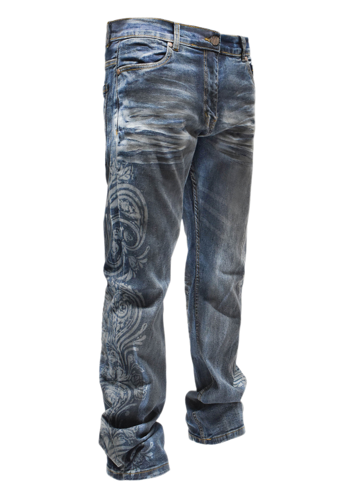 FW33462 Faded Paisley Denim