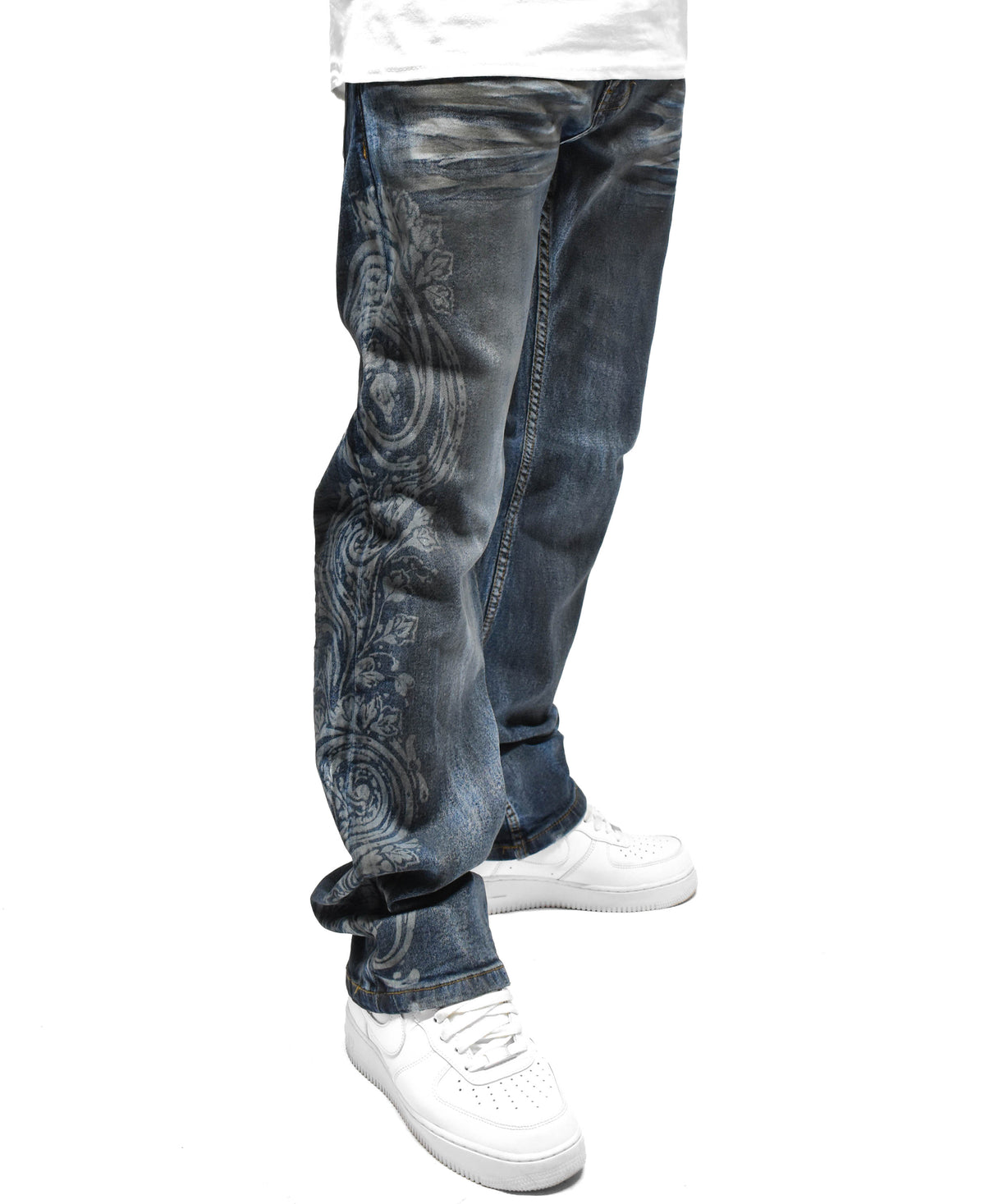 FW33462 Faded Paisley Denim