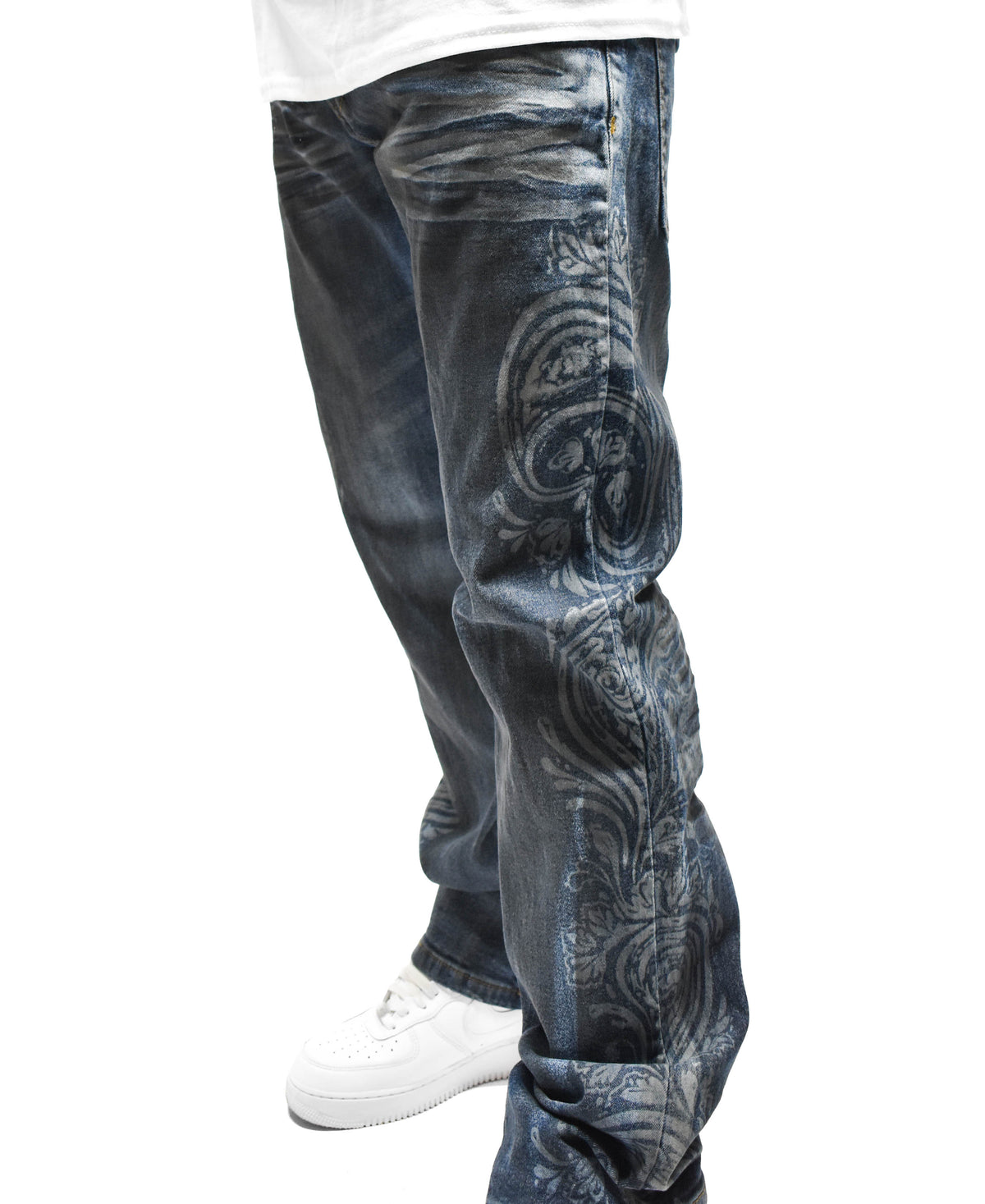 FW33462 Faded Paisley Denim