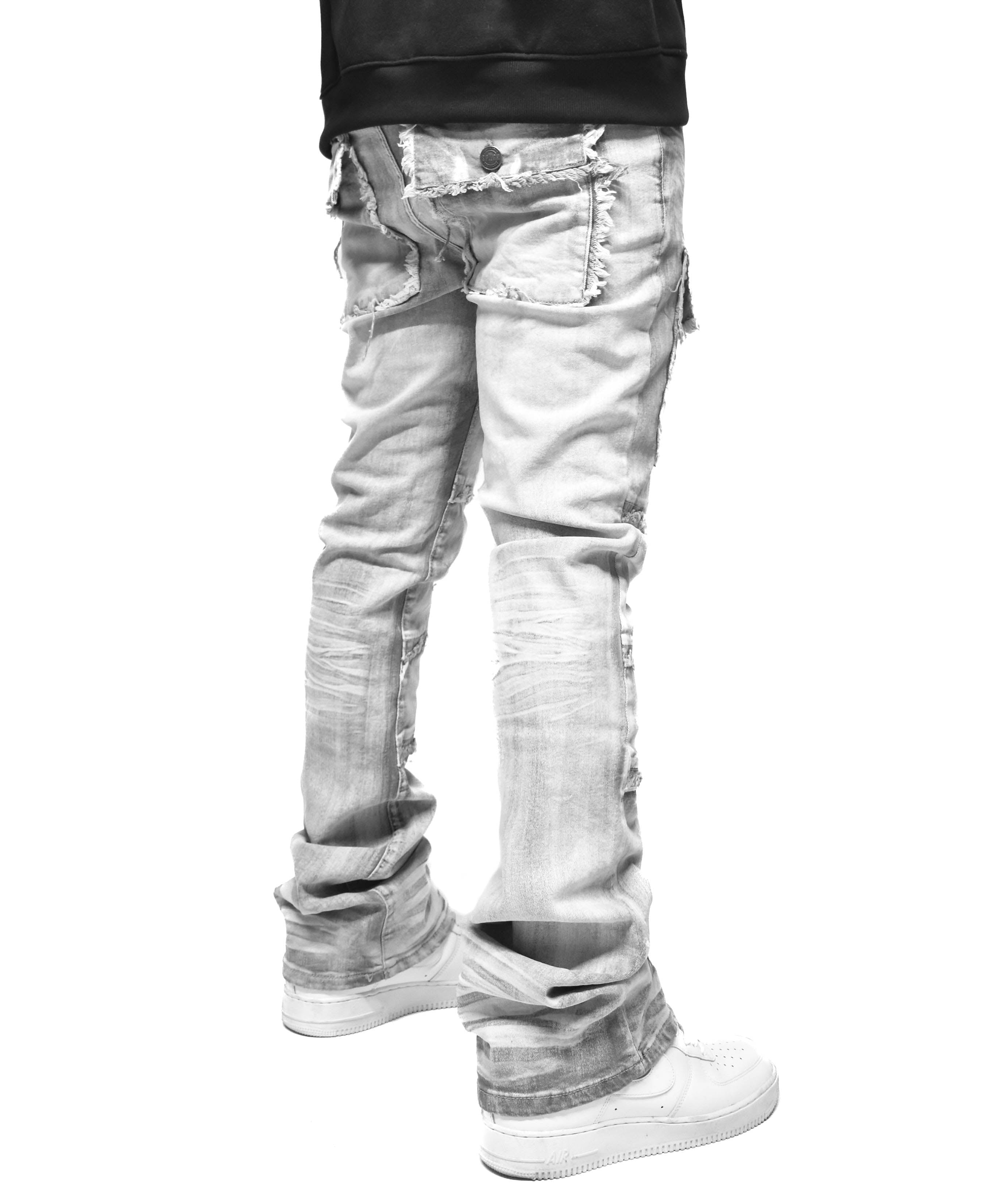 S3020 Frayed Pocket Denim