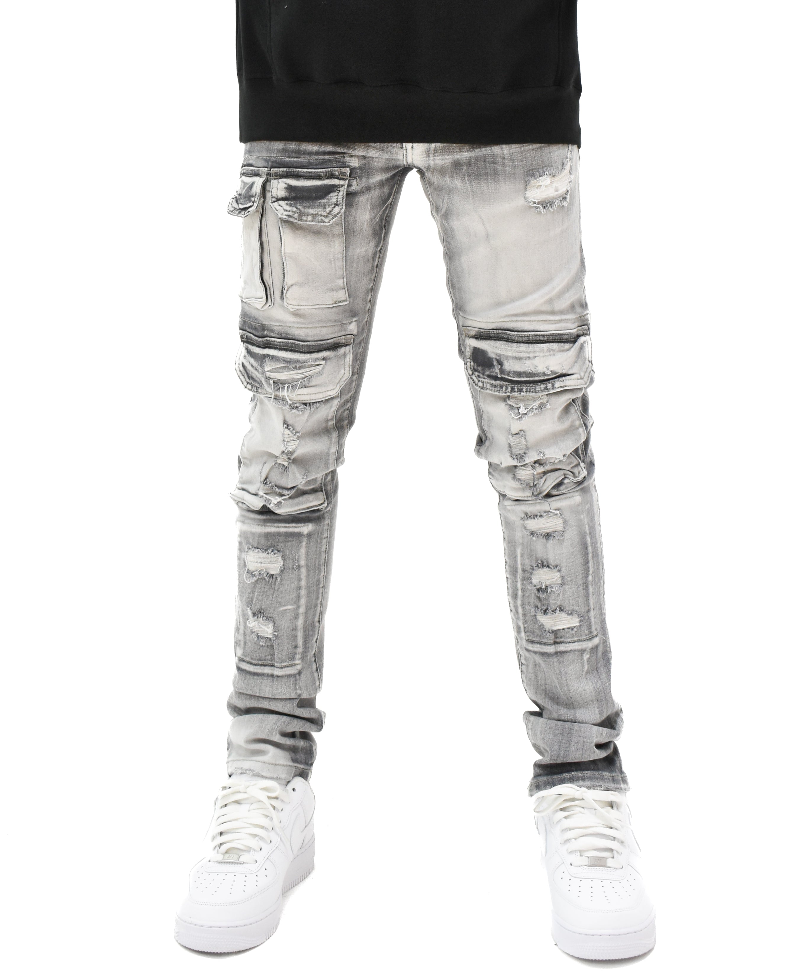 S4415 Ripped Pocket Denim