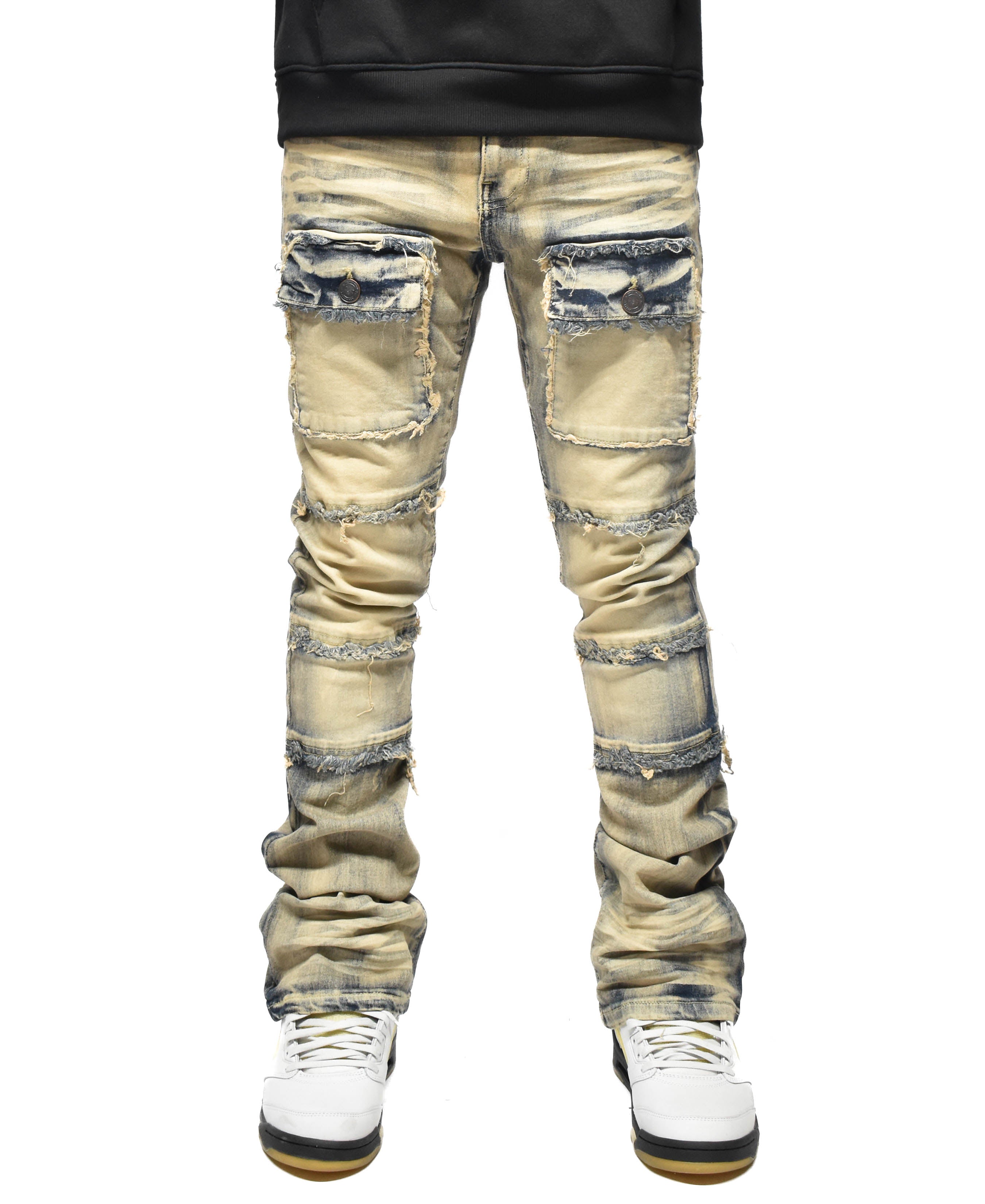 S3020 Frayed Pocket Denim