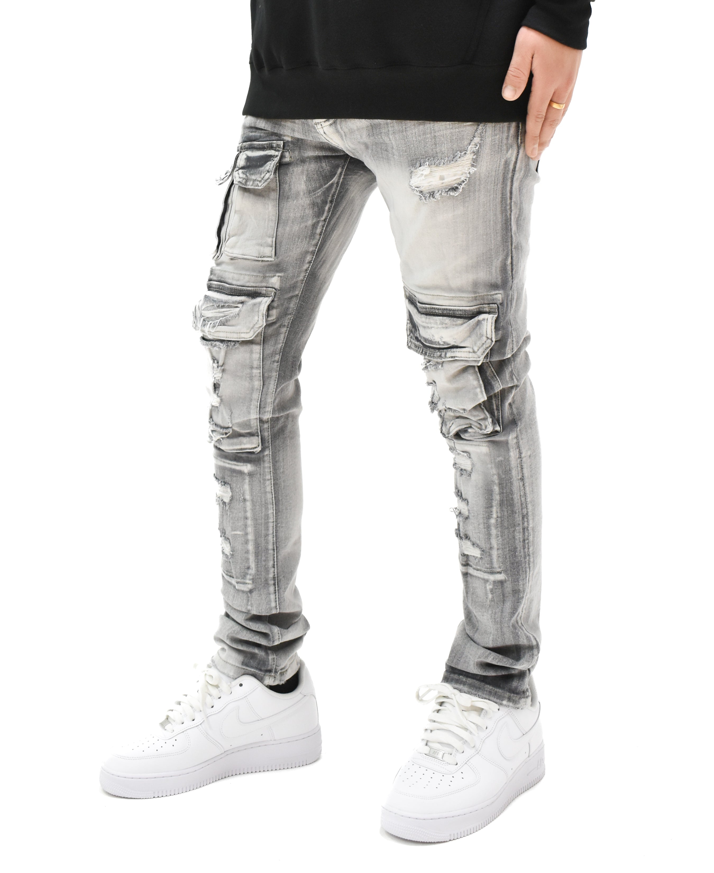 S4415 Ripped Pocket Denim