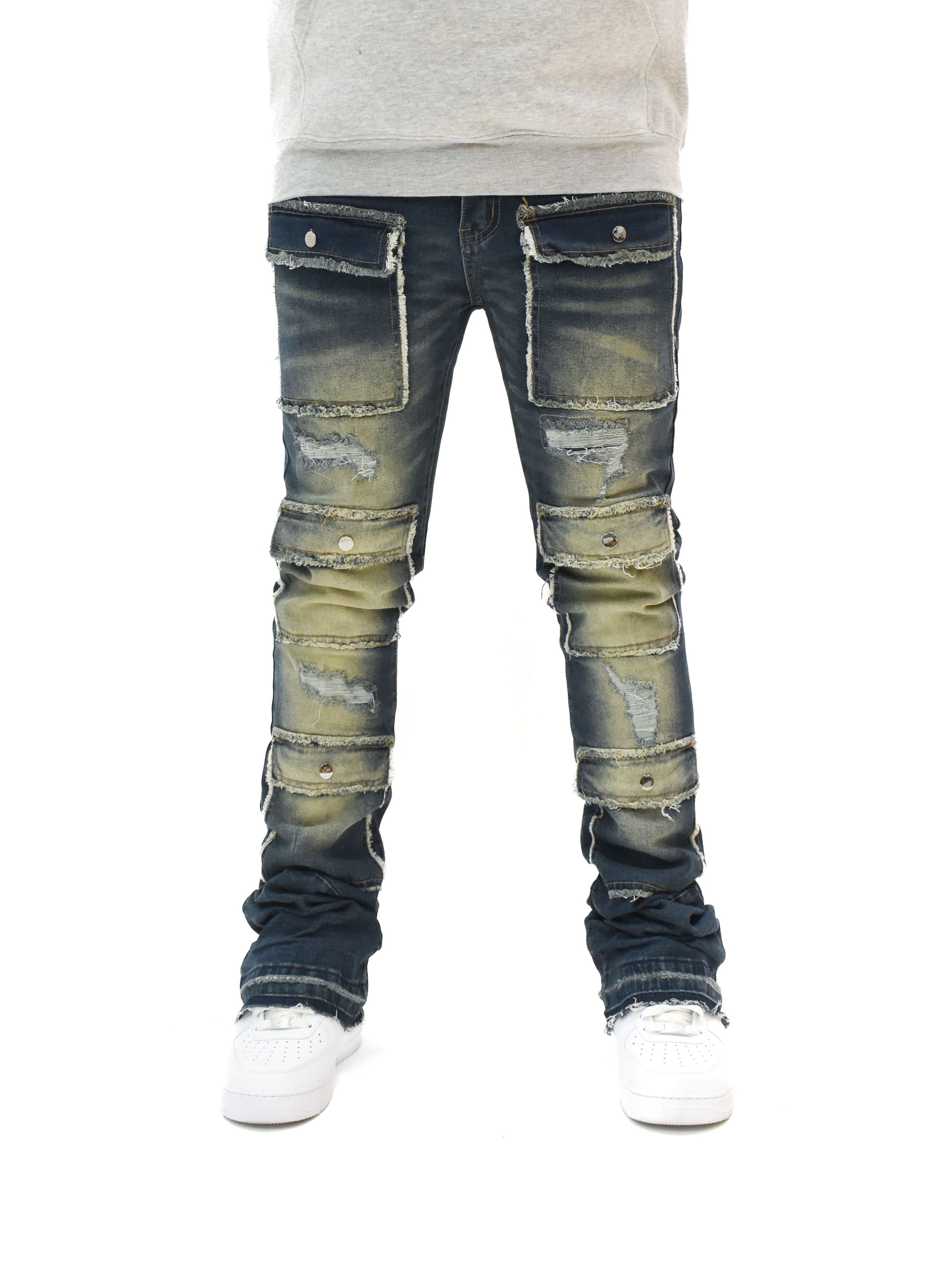 S3691 Washed Stacked Denim