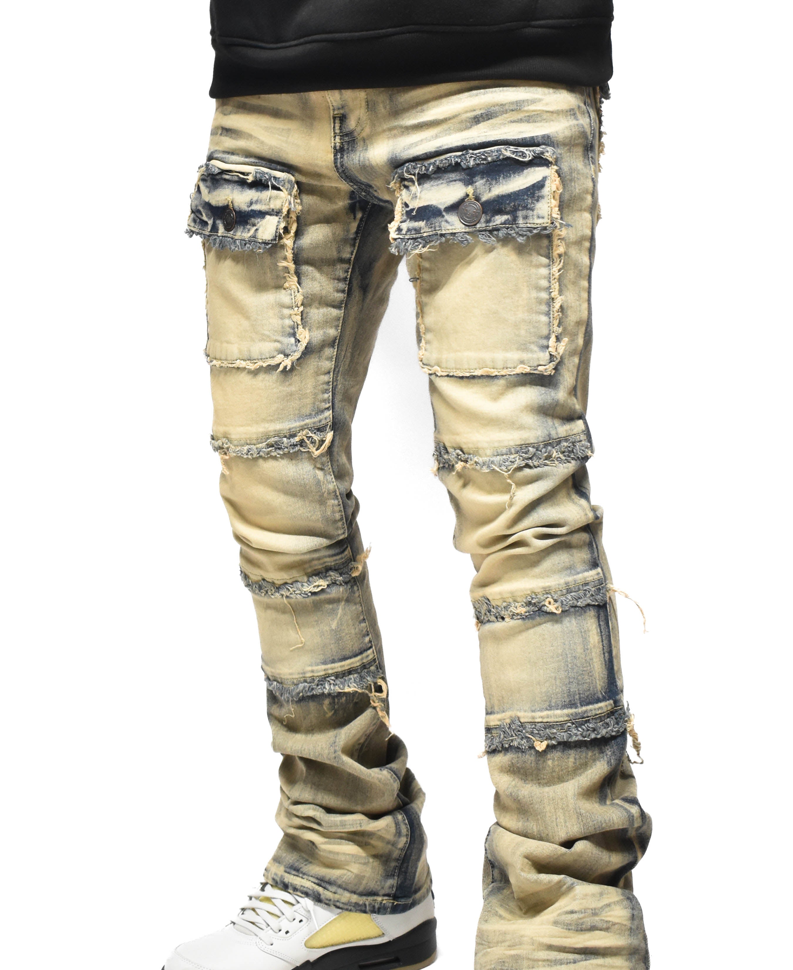 S3020 Frayed Pocket Denim