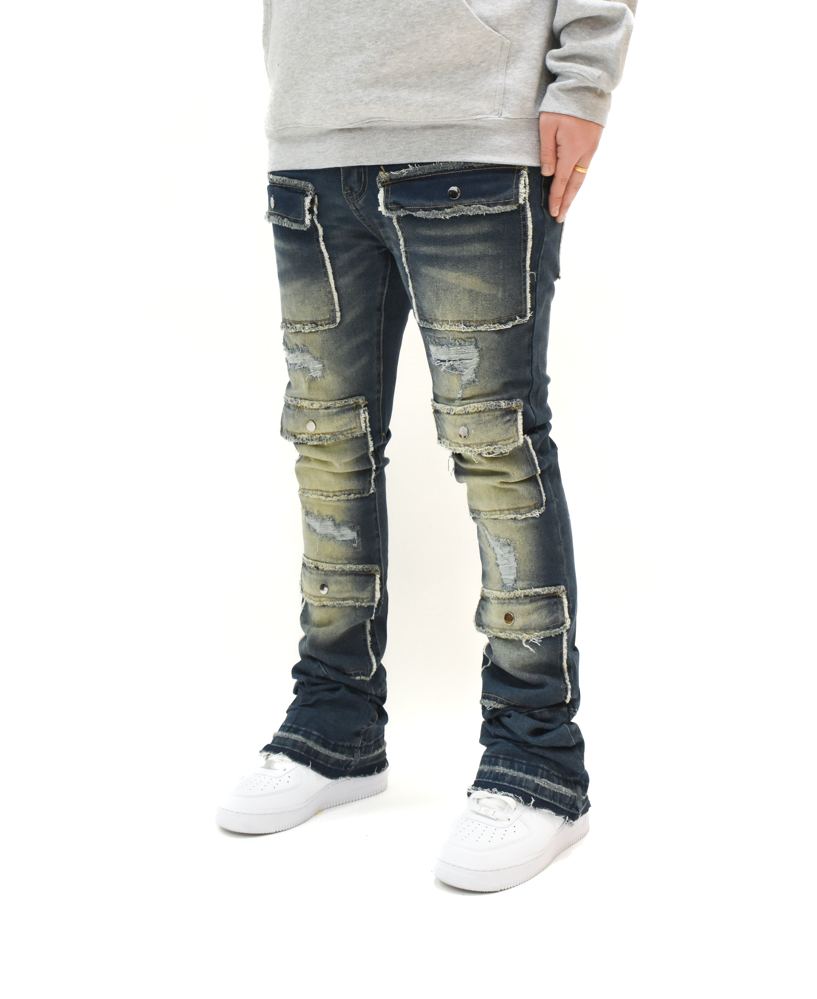 S3691 Washed Stacked Denim