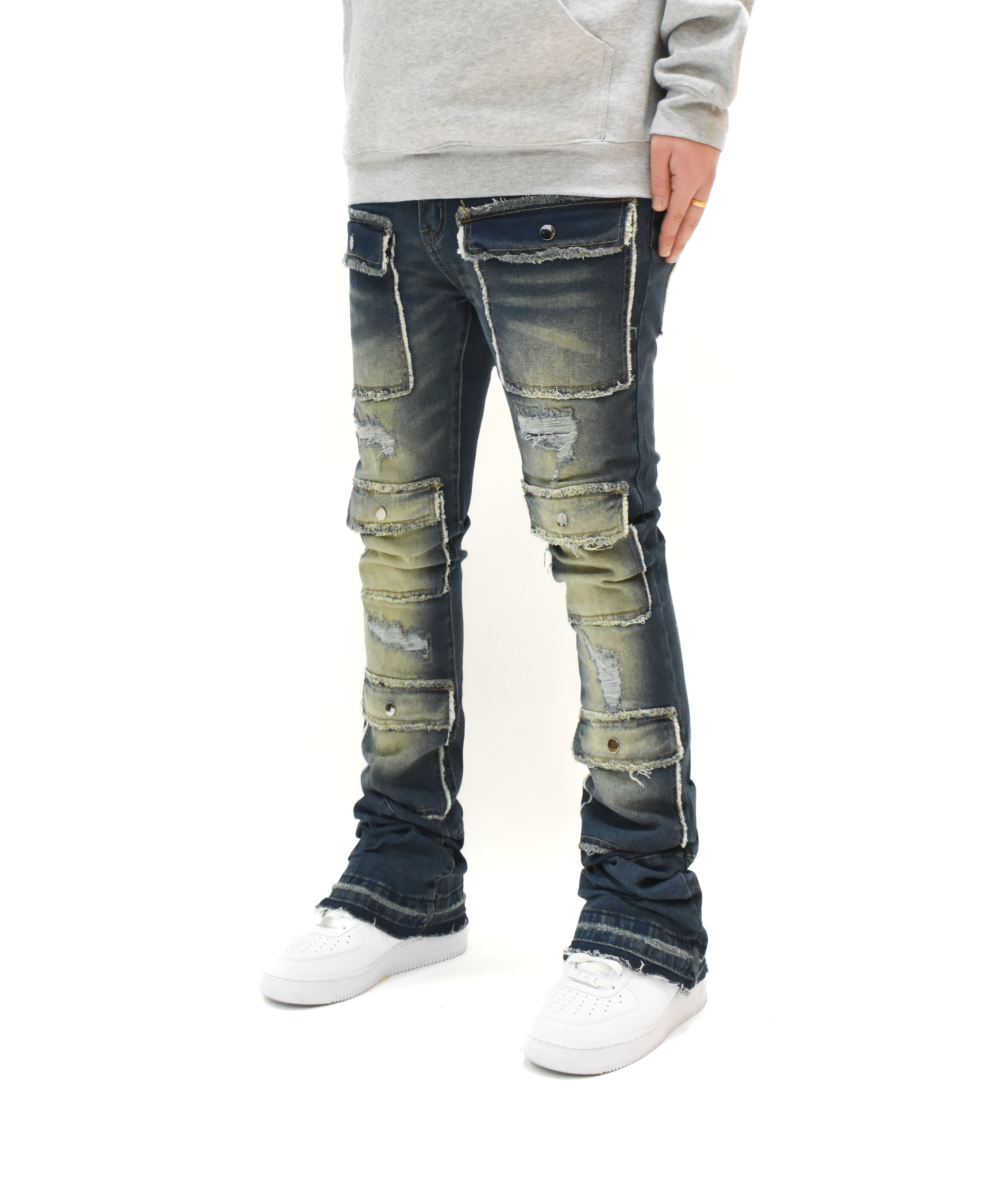 S3691 Washed Stacked Denim