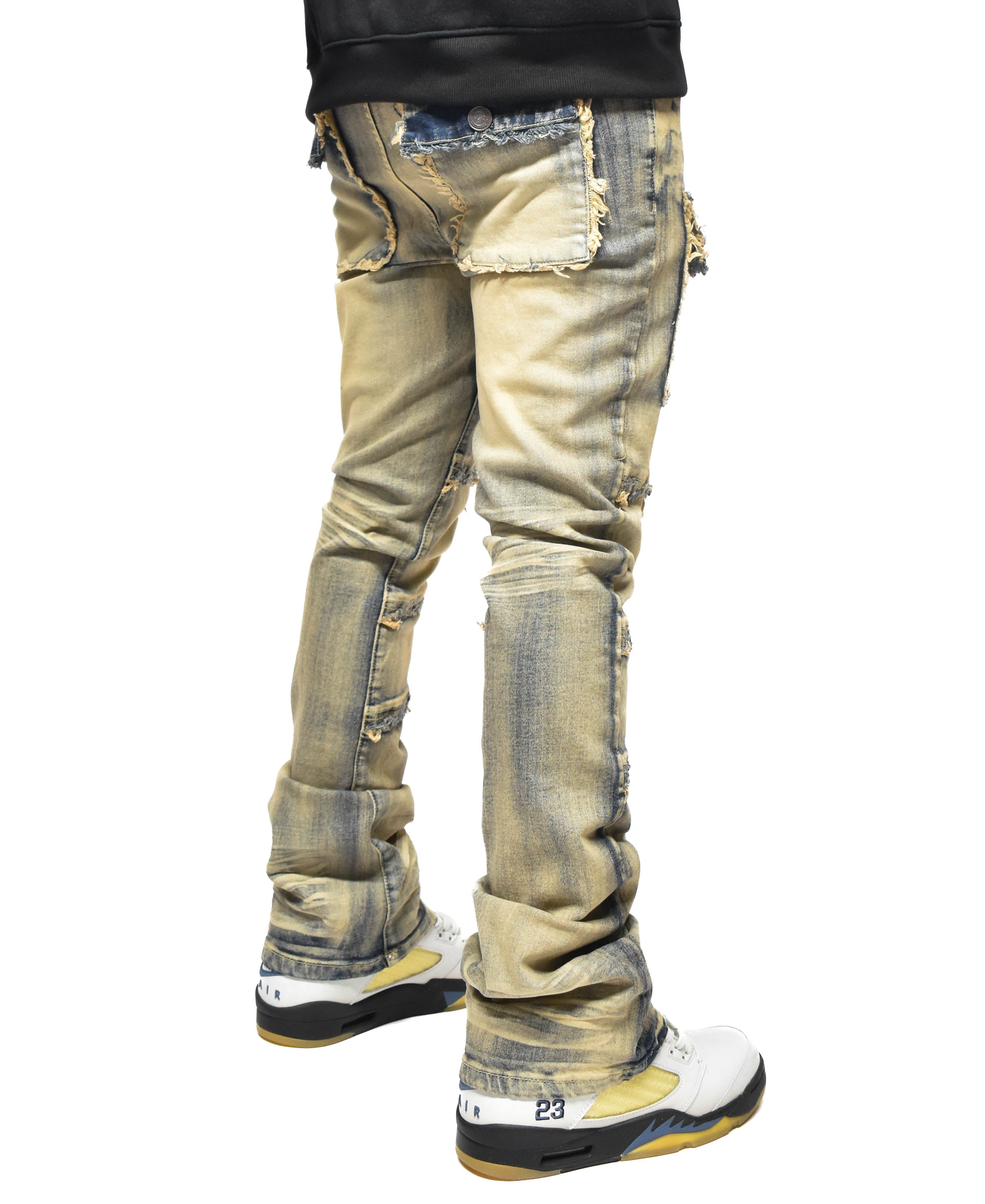 S3020 Frayed Pocket Denim