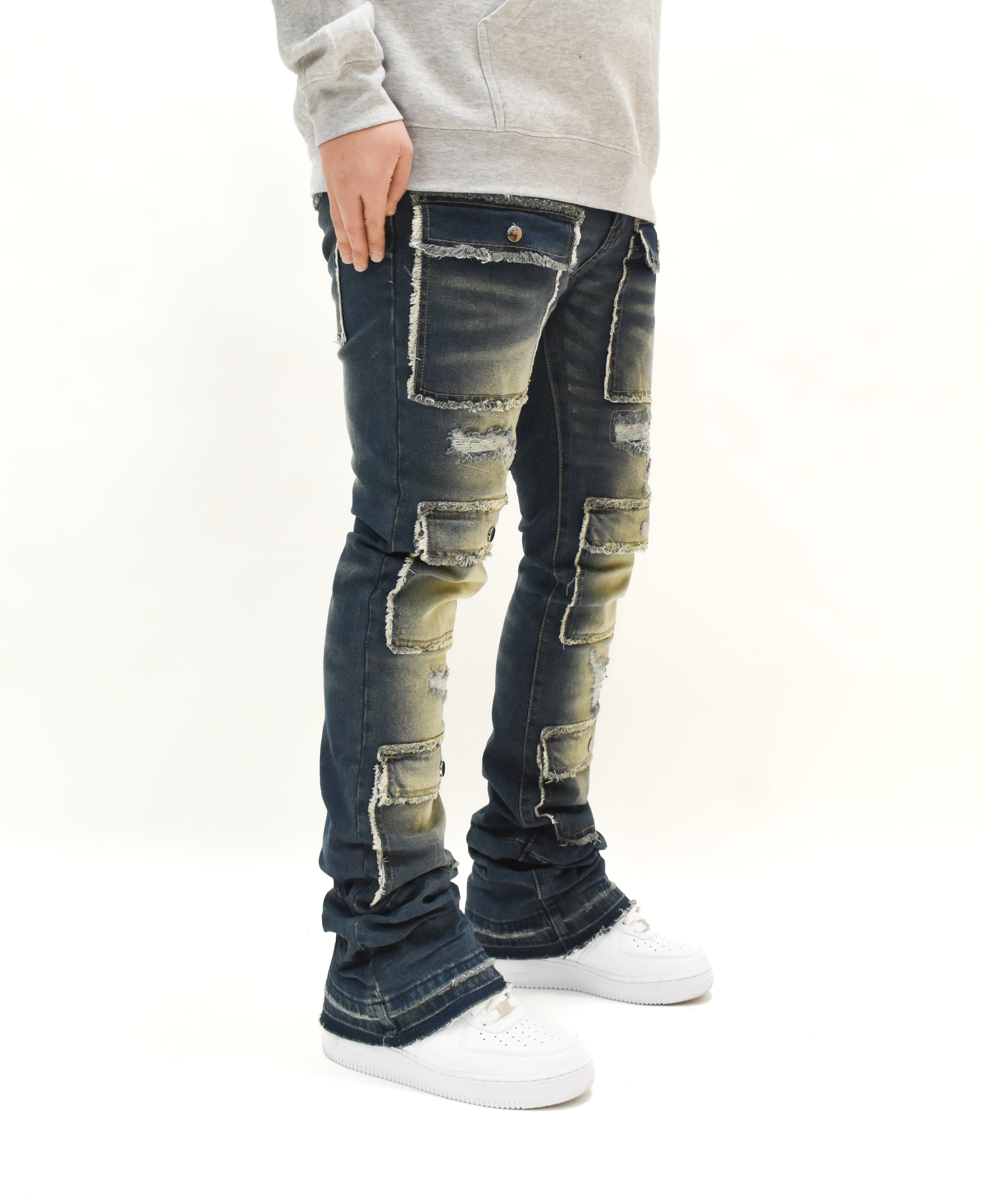 S3691 Washed Stacked Denim