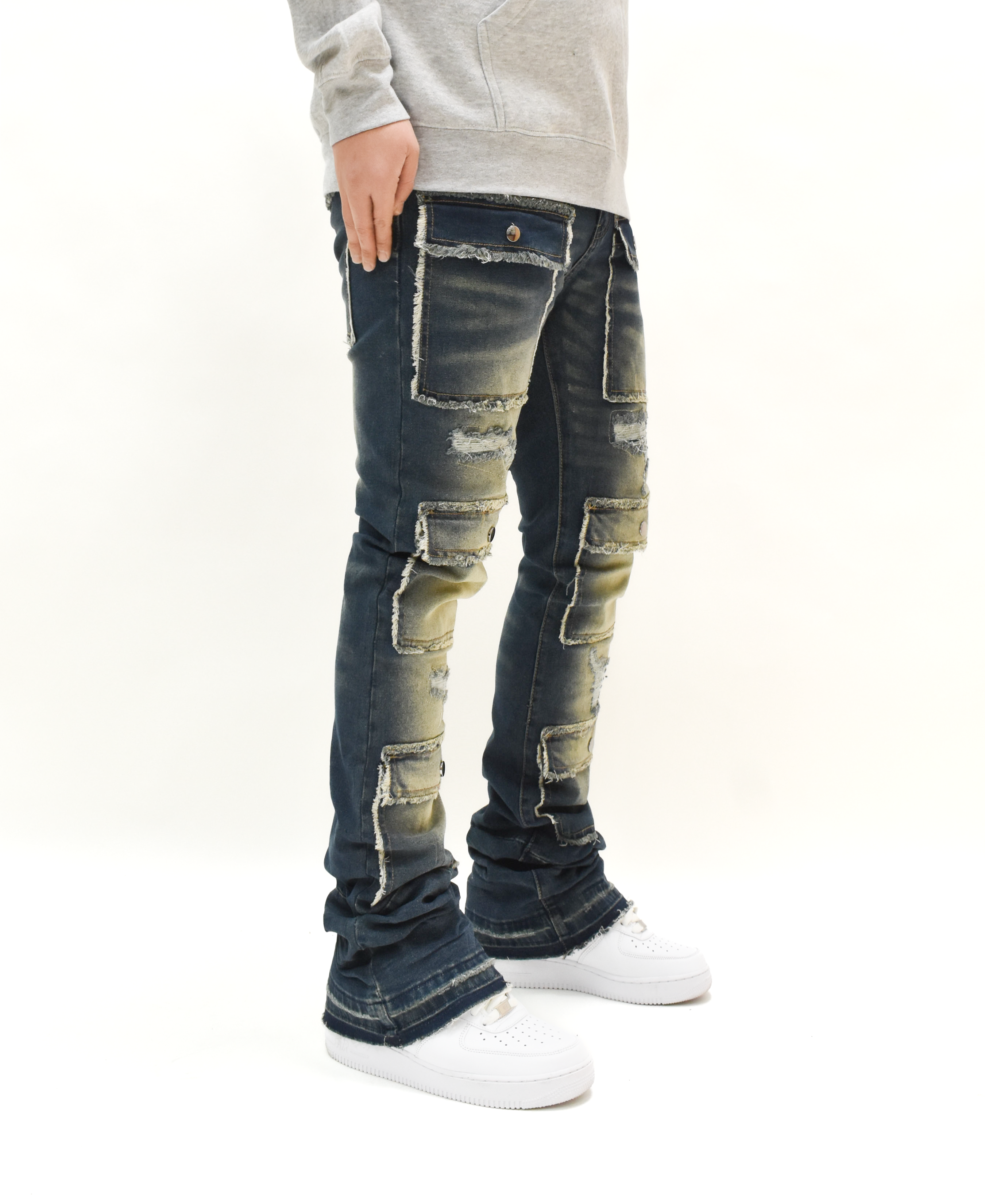 S3691 Washed Stacked Denim