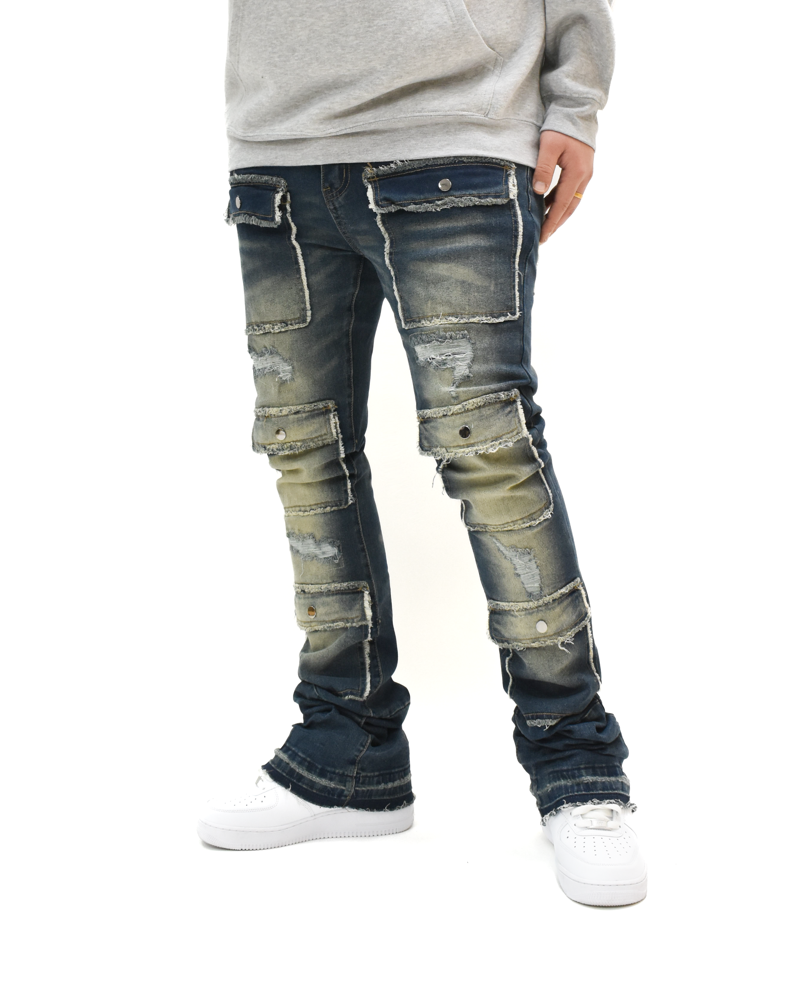 S3691 Washed Stacked Denim