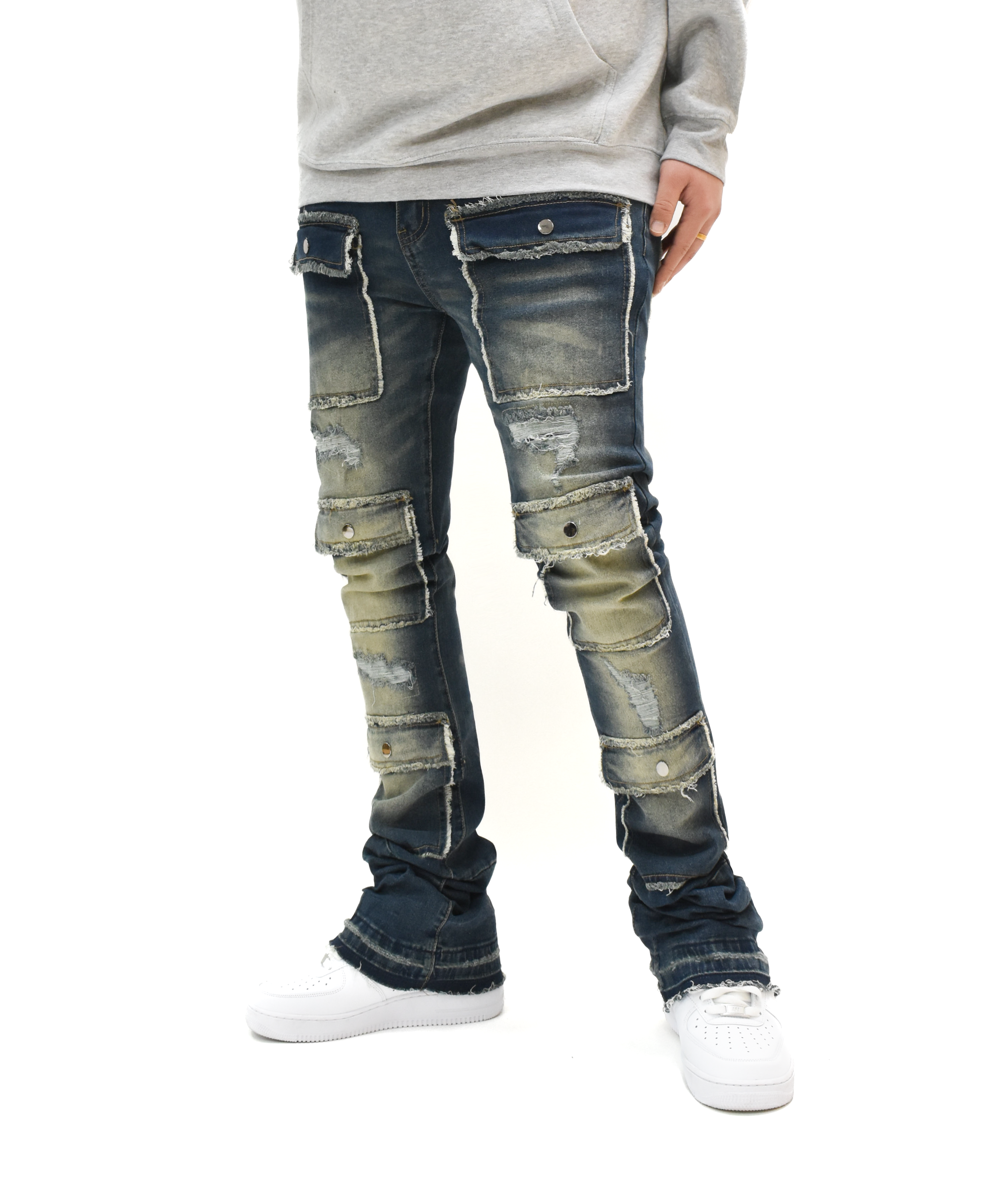 S3691 Washed Stacked Denim