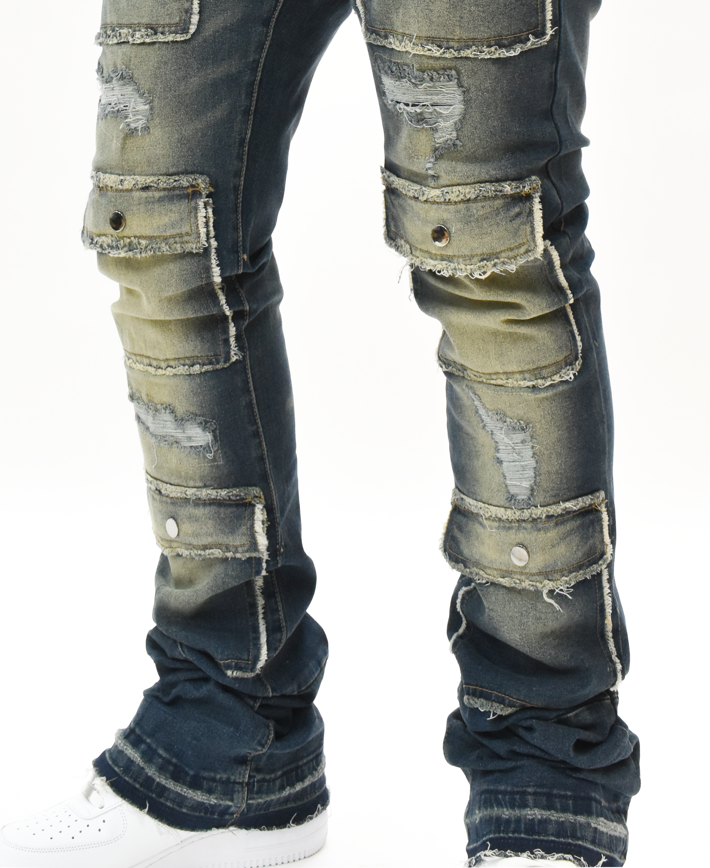 S3691 Washed Stacked Denim