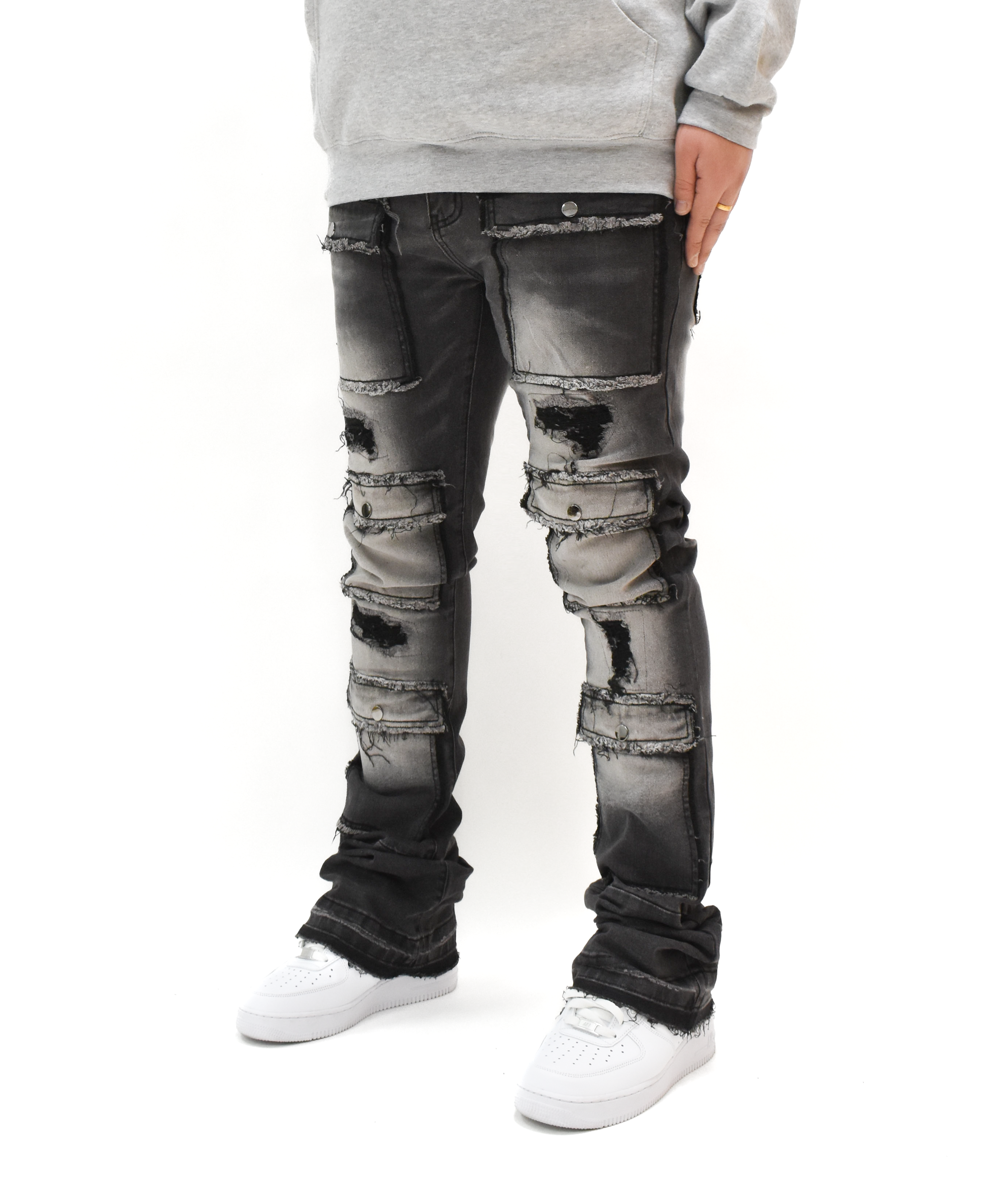 S3691 Washed Stacked Denim