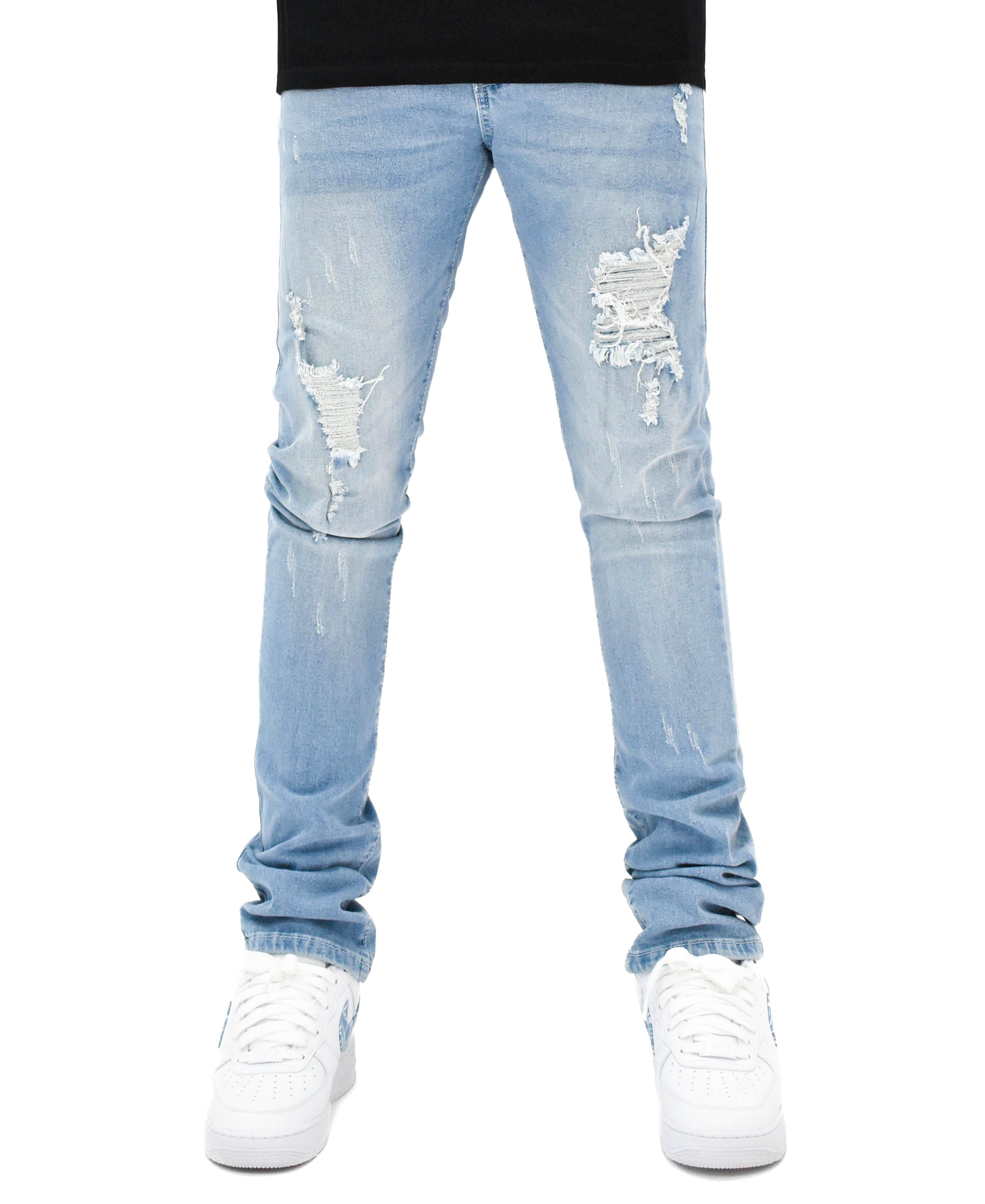 MS11319 Ripped Fade Denim