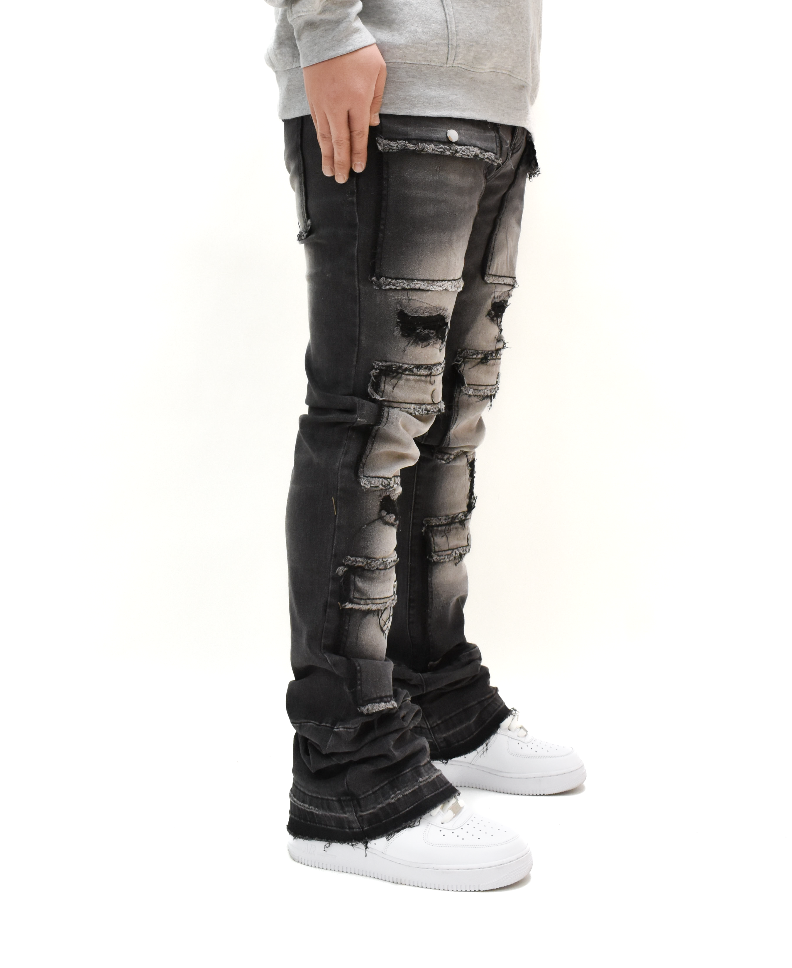 S3691 Washed Stacked Denim