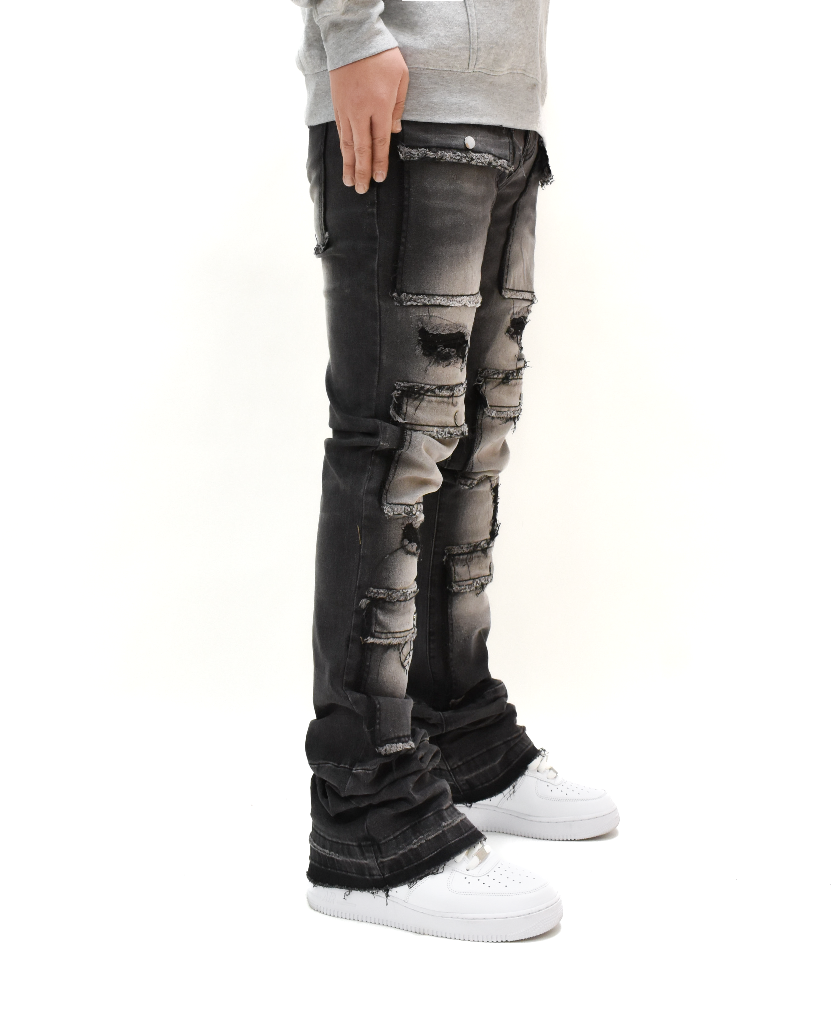 S3691 Washed Stacked Denim