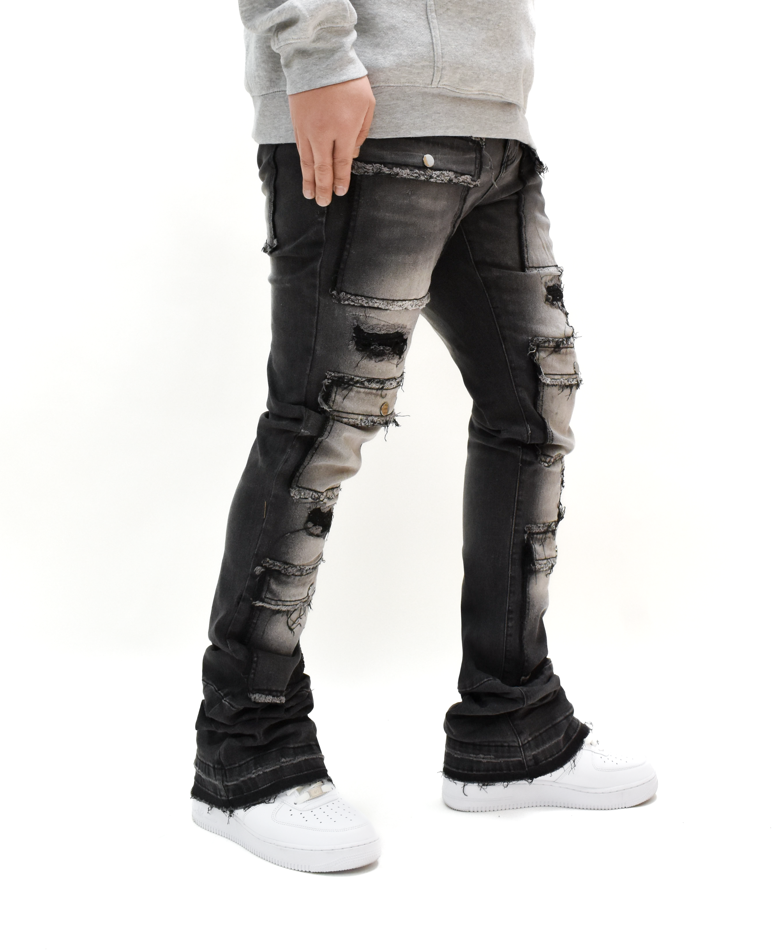 S3691 Washed Stacked Denim