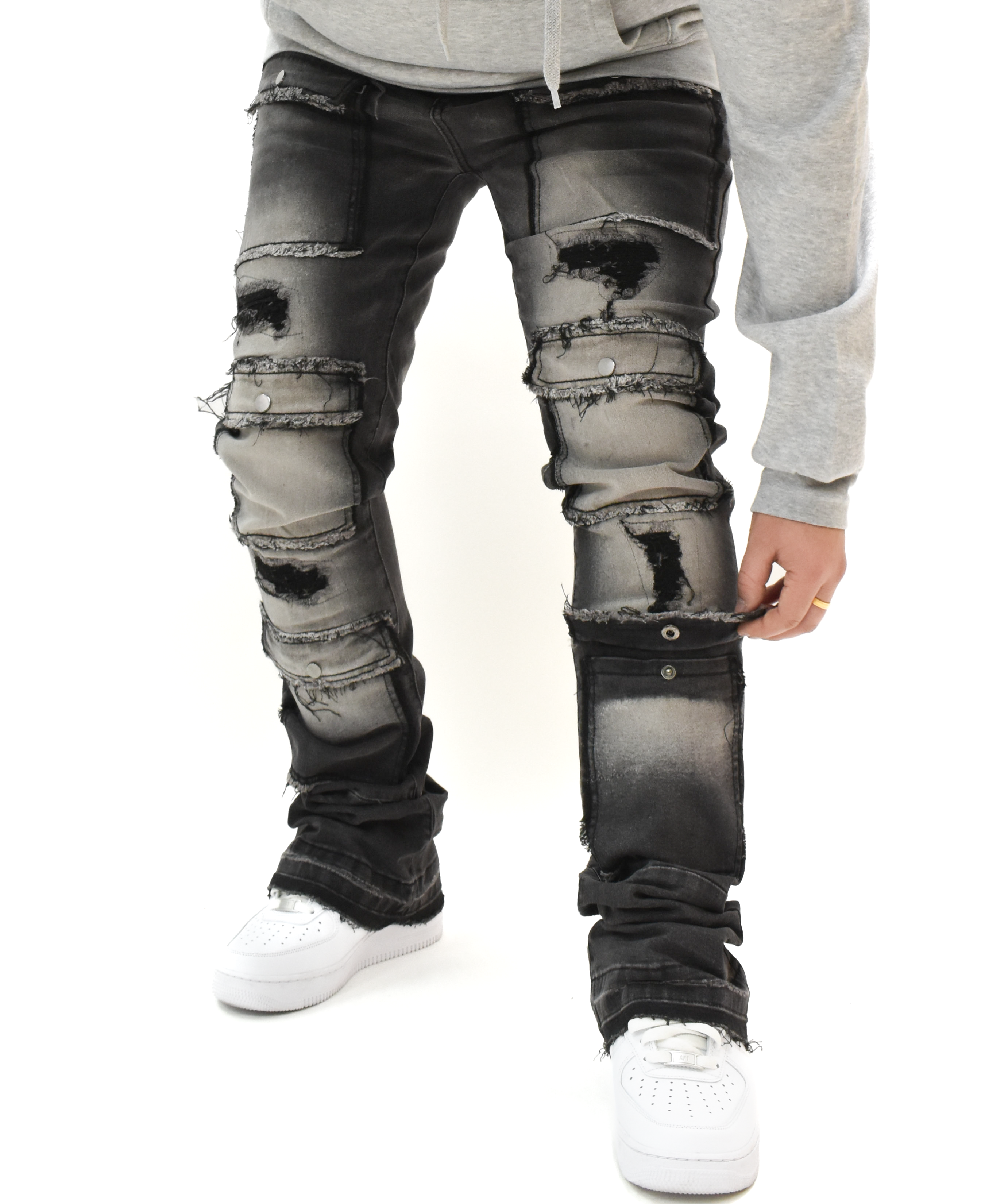 S3691 Washed Stacked Denim