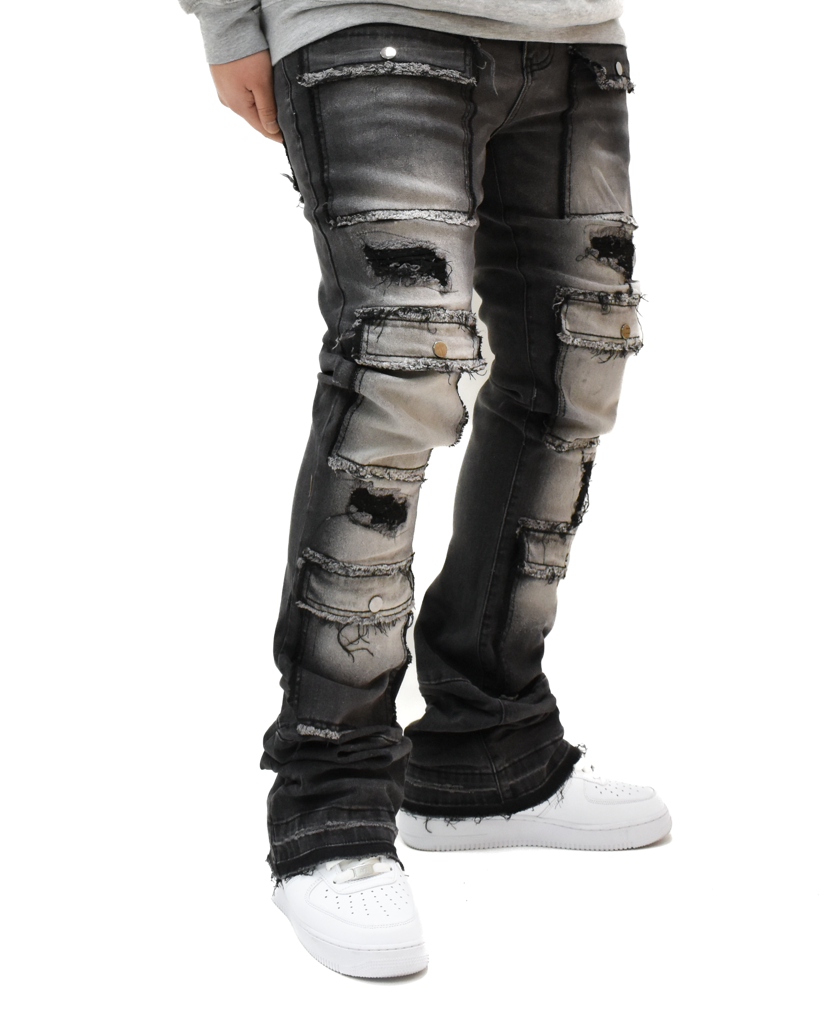 S3691 Washed Stacked Denim