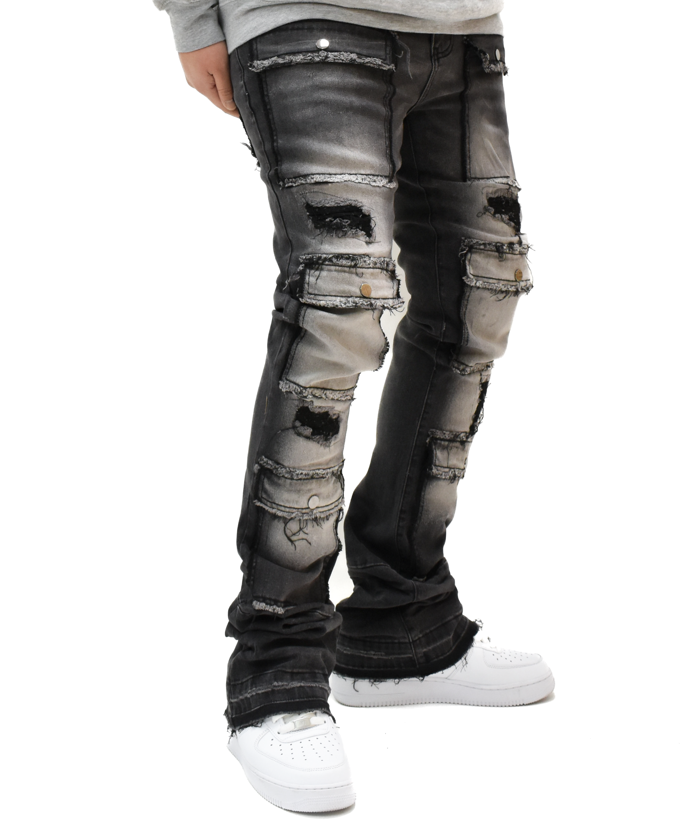 S3691 Washed Stacked Denim