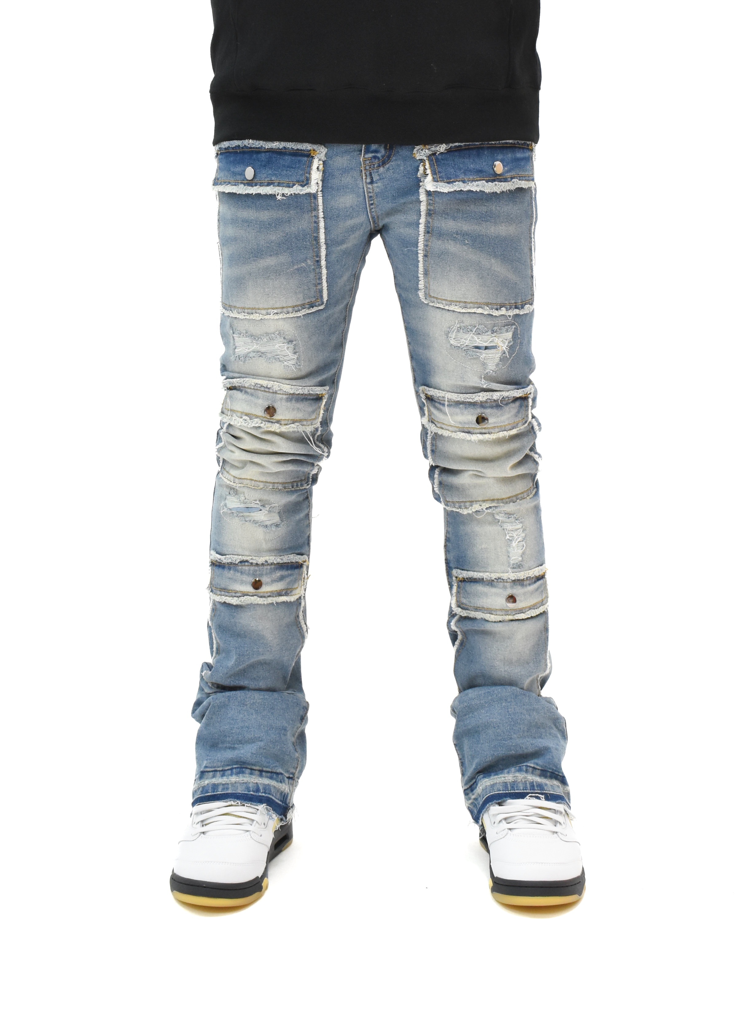 S3691 Washed Stacked Denim