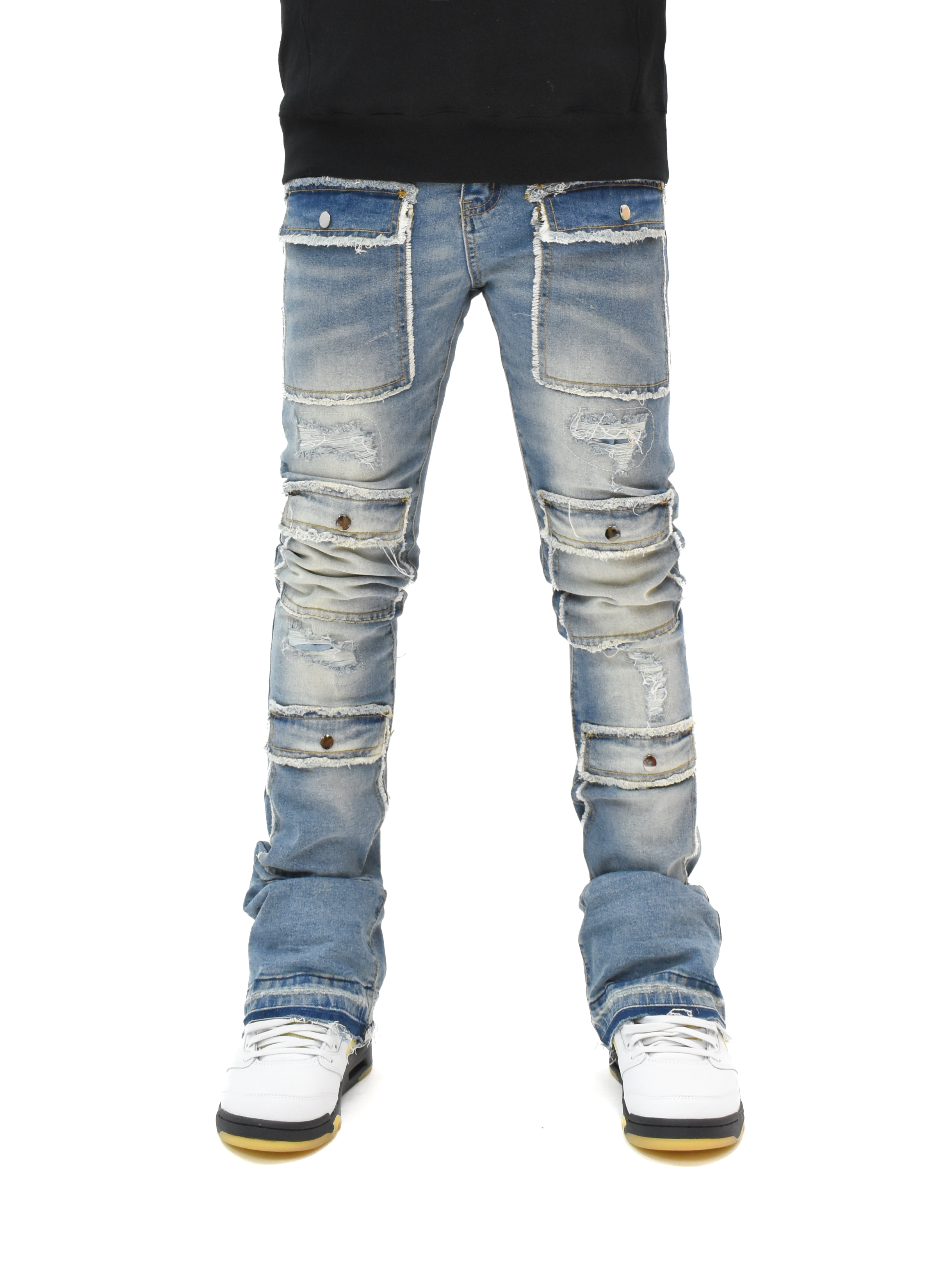 S3691 Washed Stacked Denim