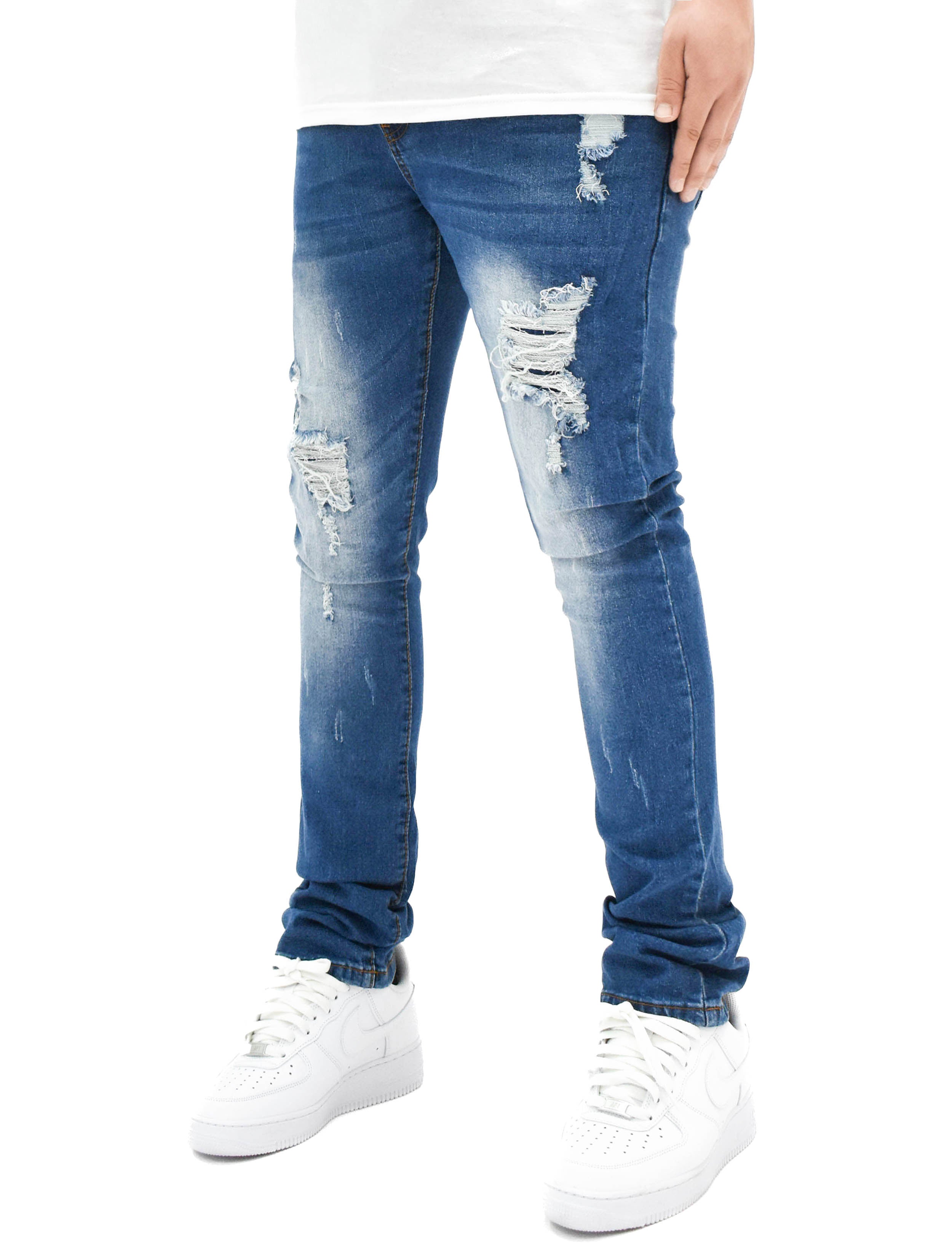 MS11319 Ripped Fade Denim