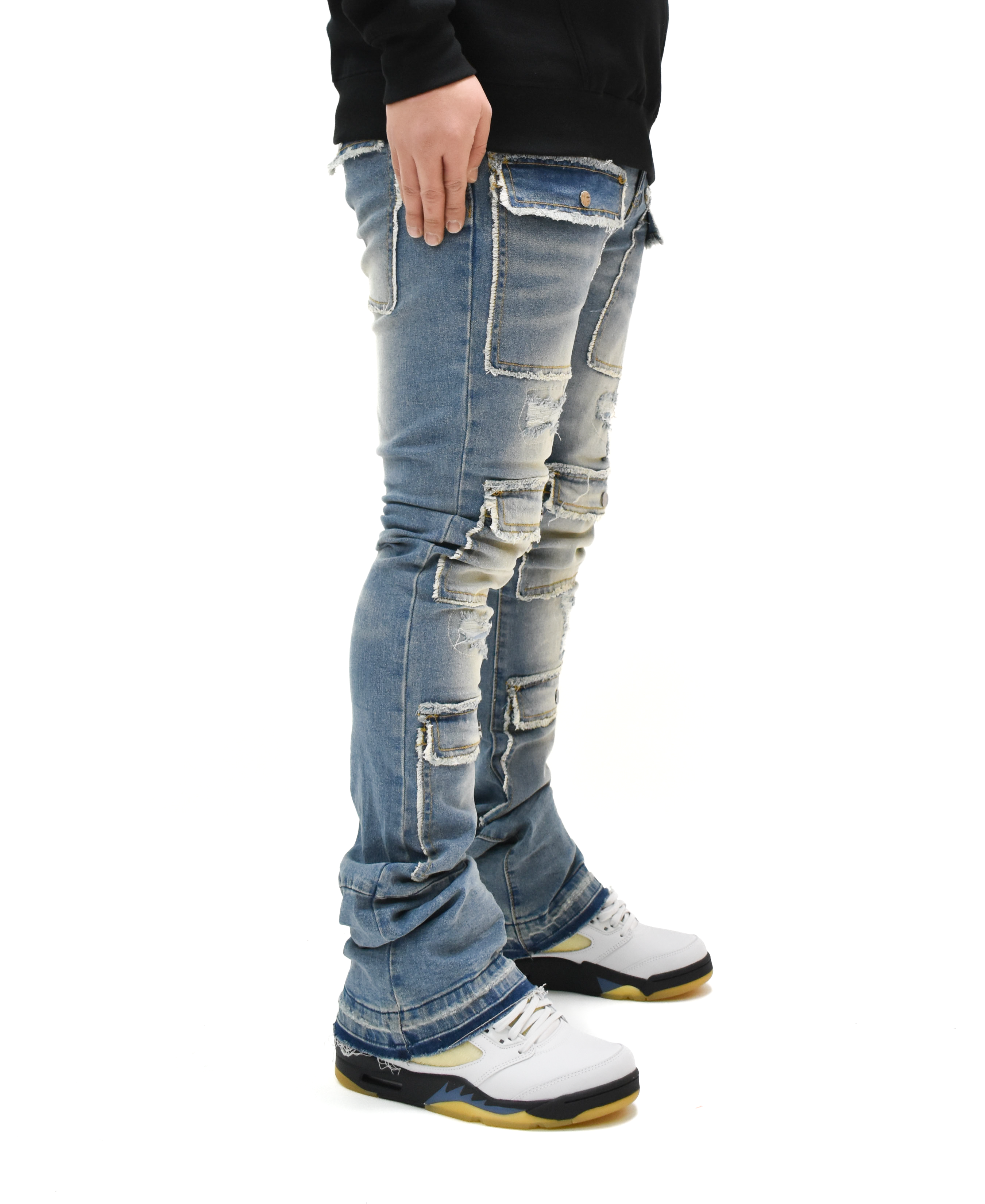 S3691 Washed Stacked Denim
