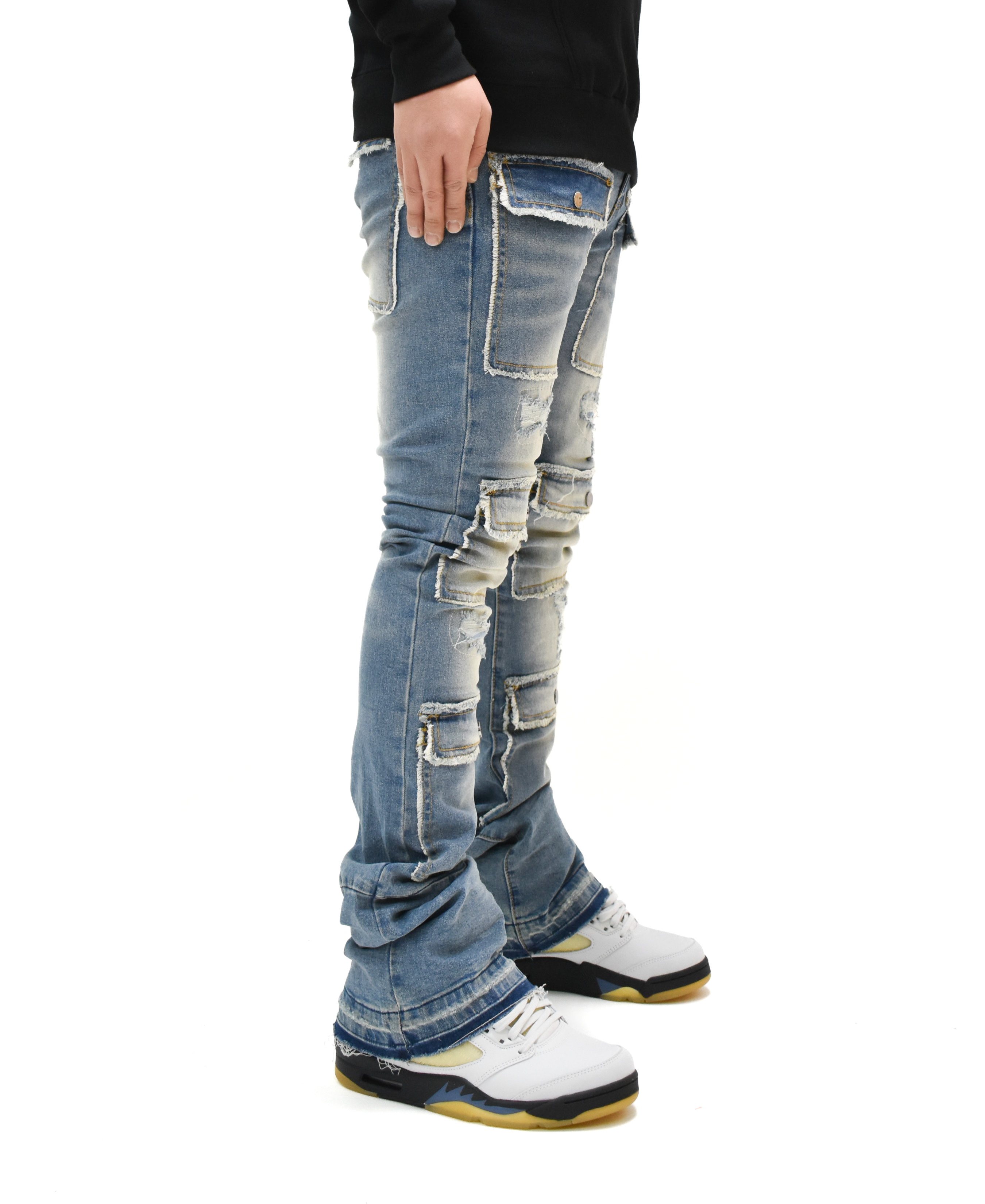 S3691 Washed Stacked Denim