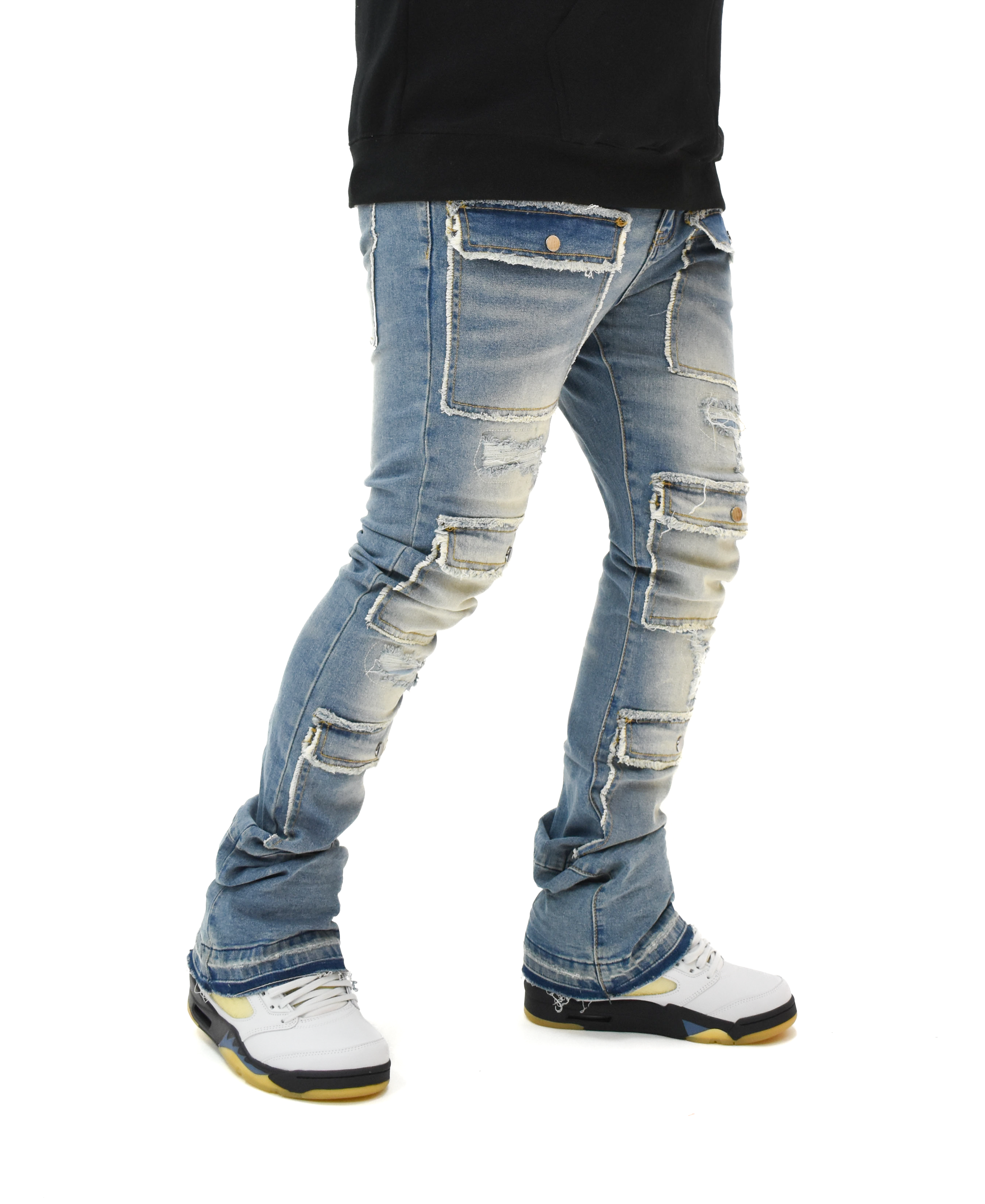 S3691 Washed Stacked Denim