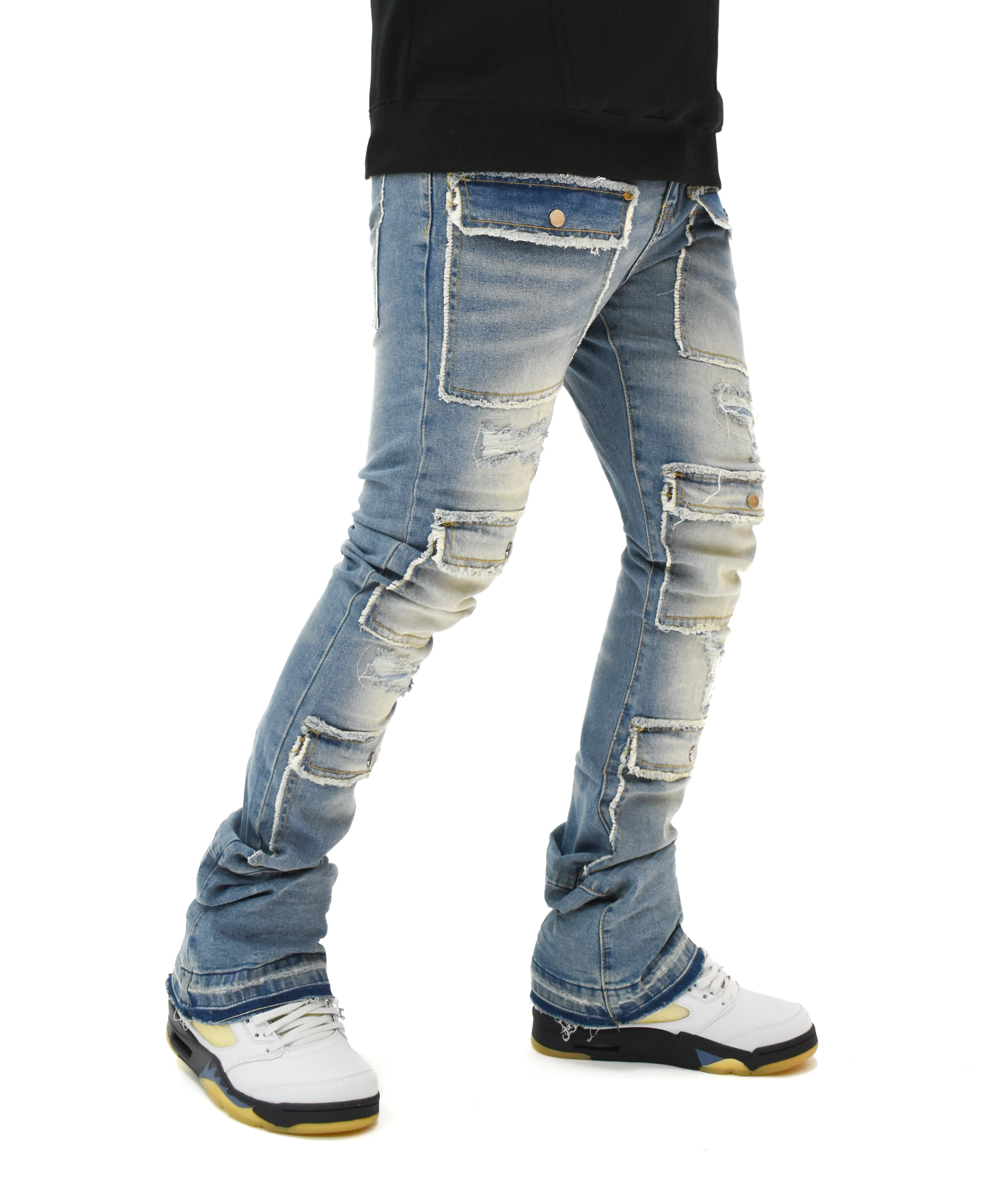 S3691 Washed Stacked Denim