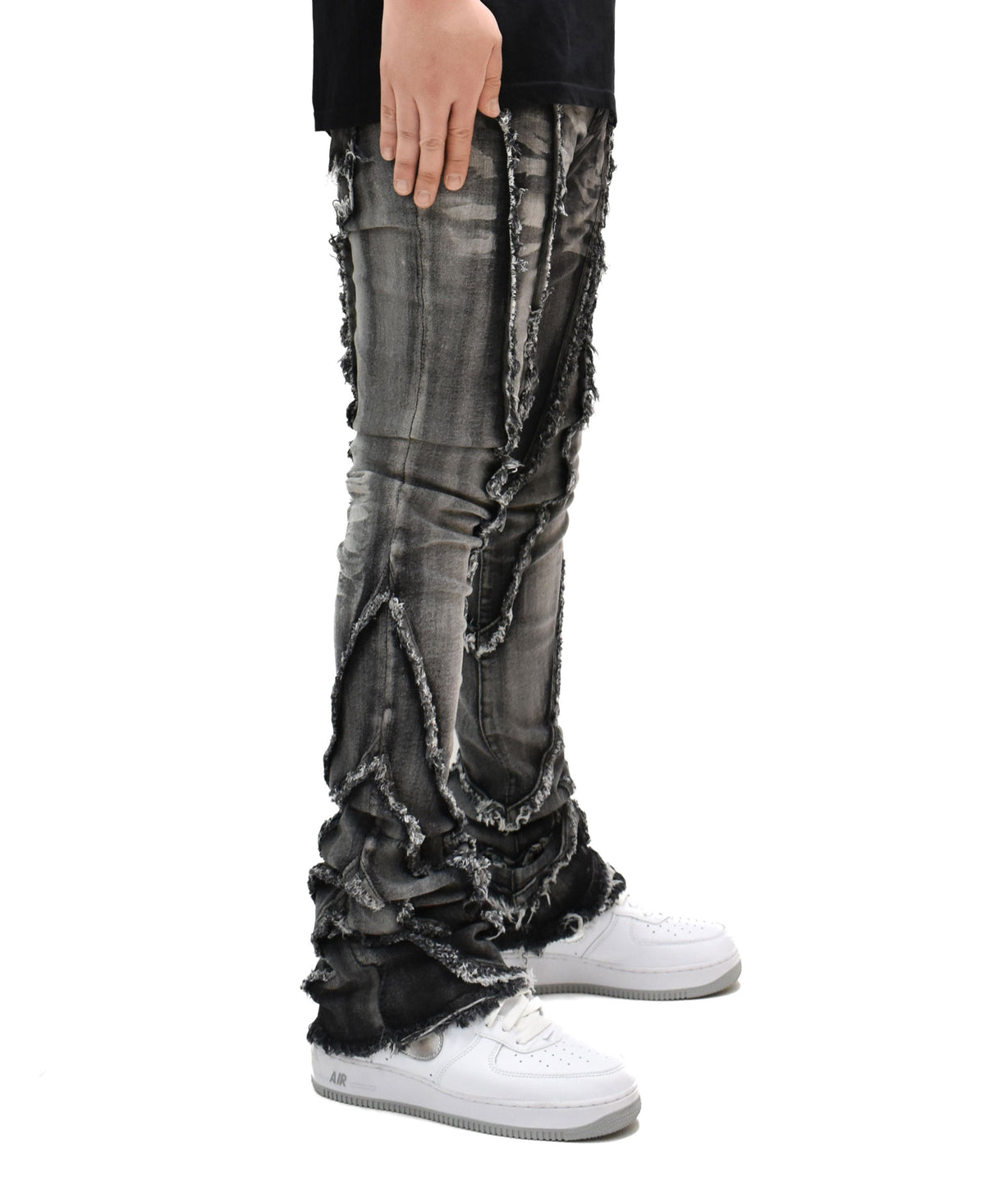 FW33090 Wavy Stacked Denim