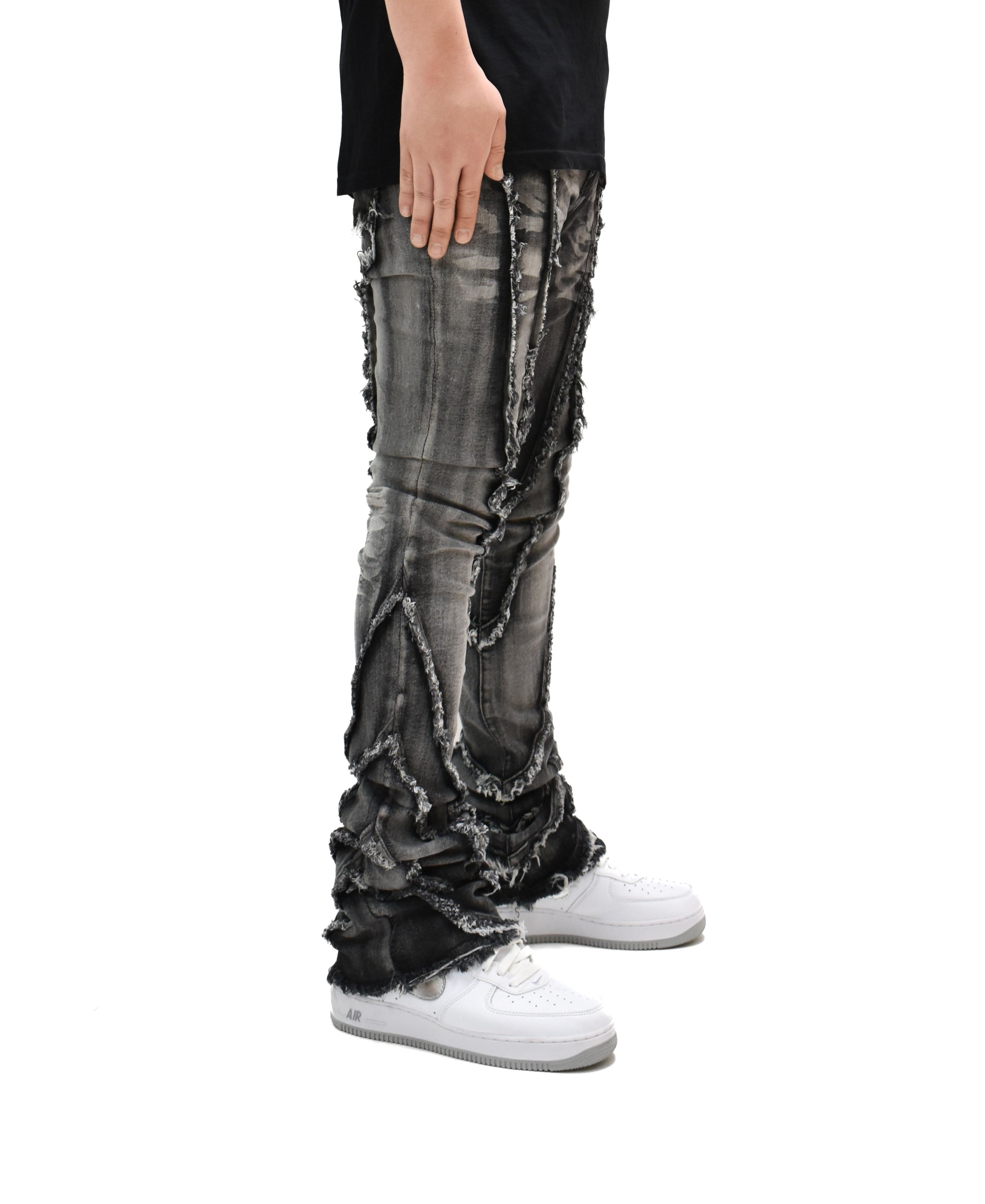 FW33090 Wavy Stacked Denim