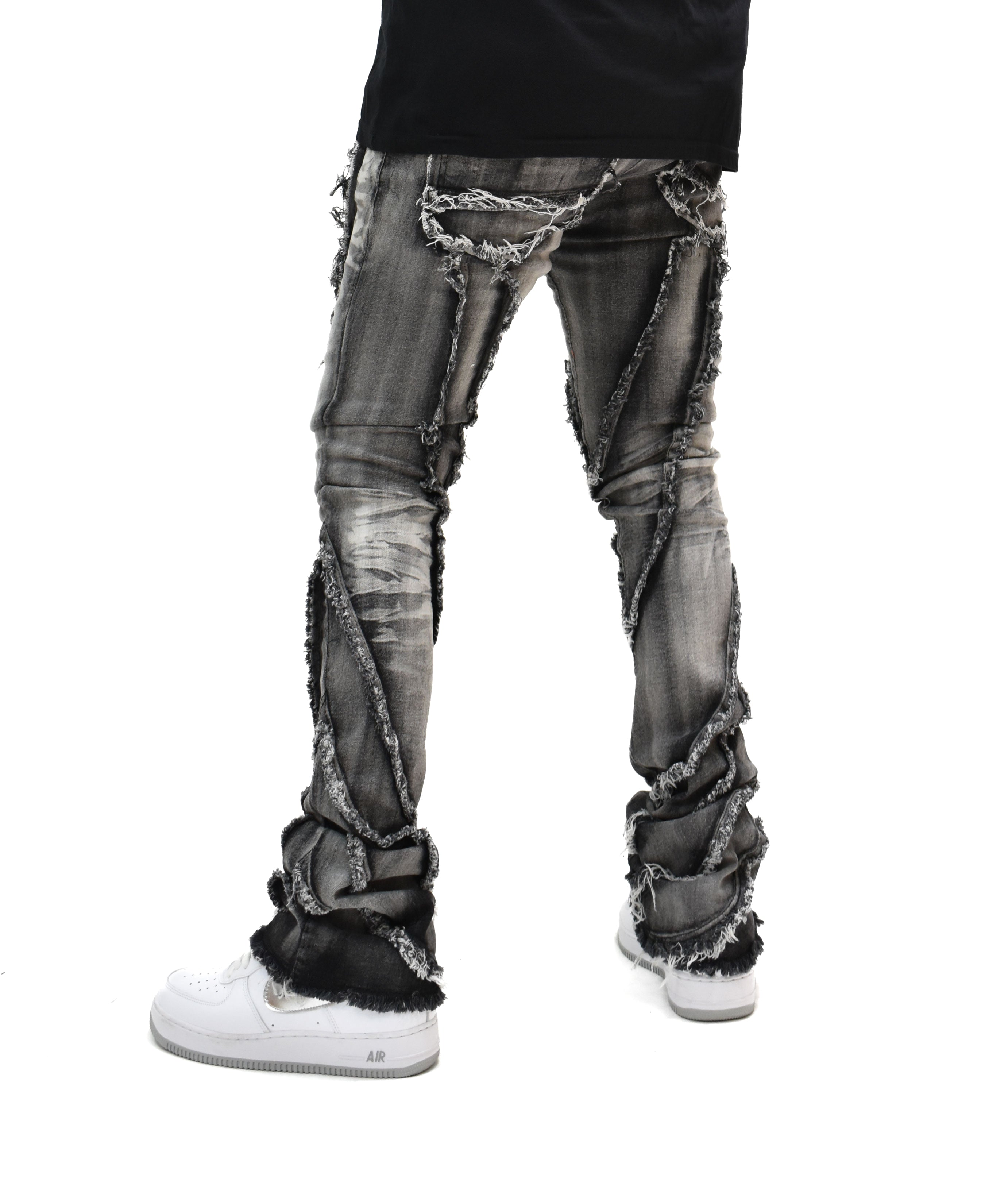 FW33090 Wavy Stacked Denim