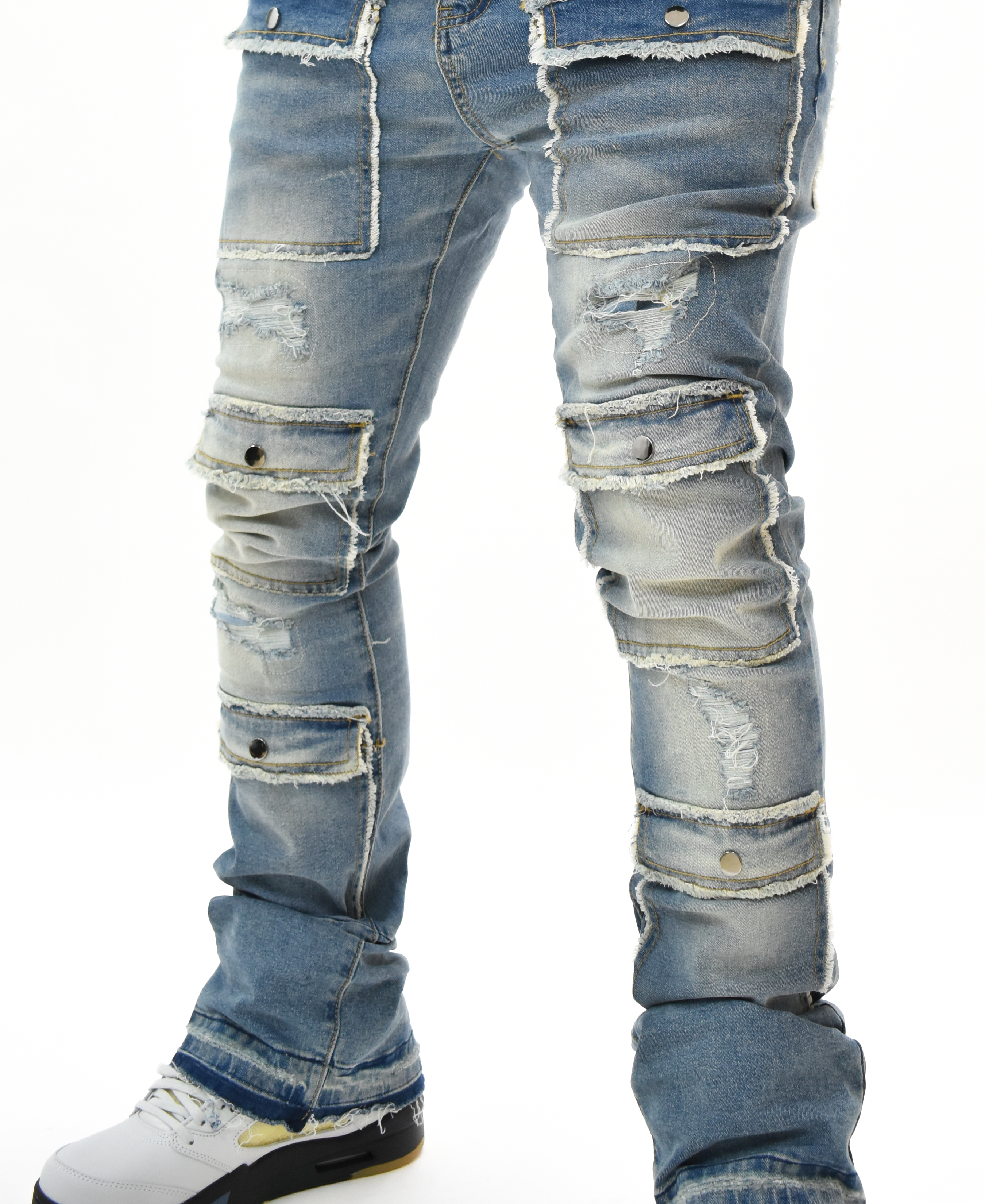 S3691 Washed Stacked Denim