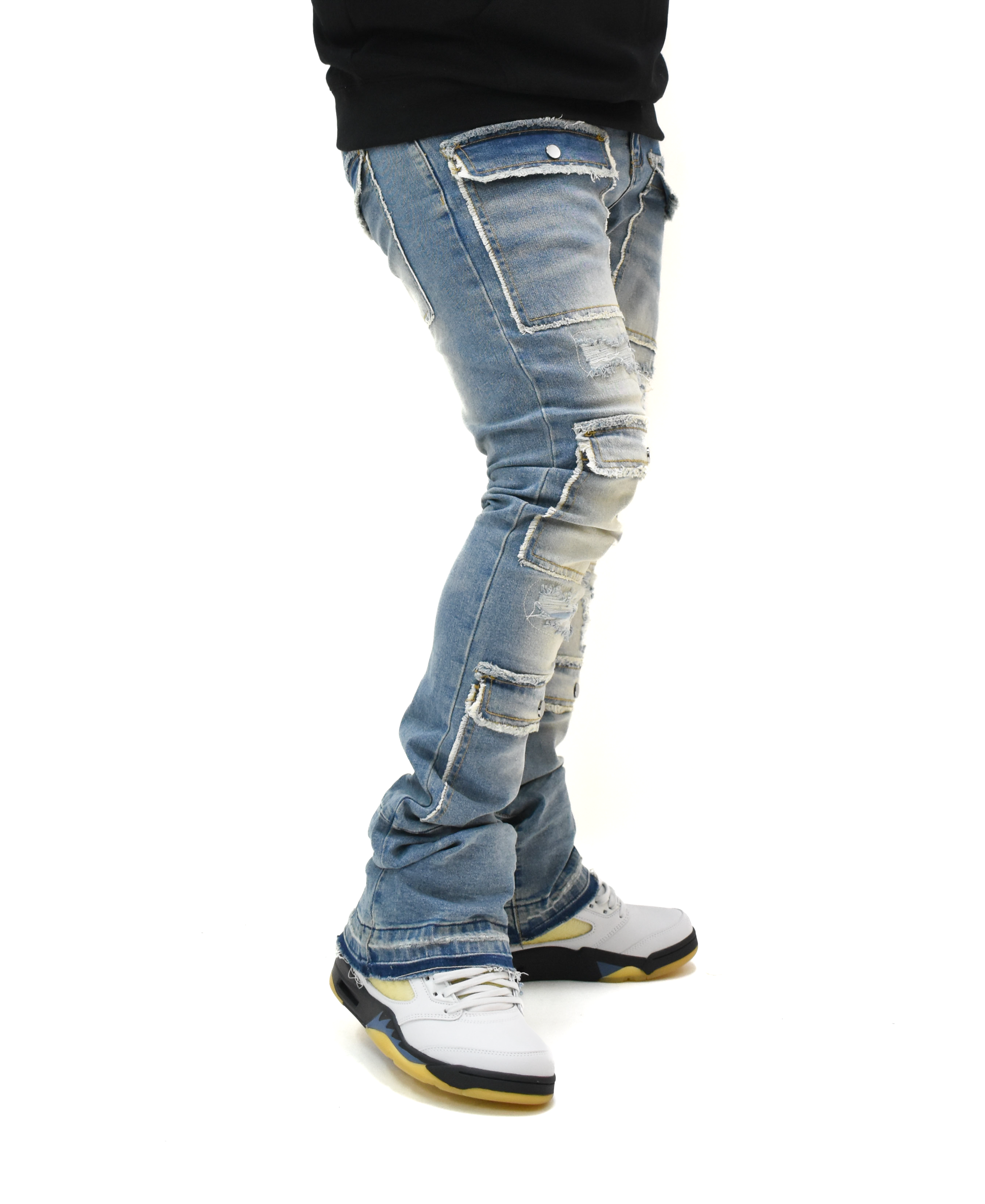 S3691 Washed Stacked Denim