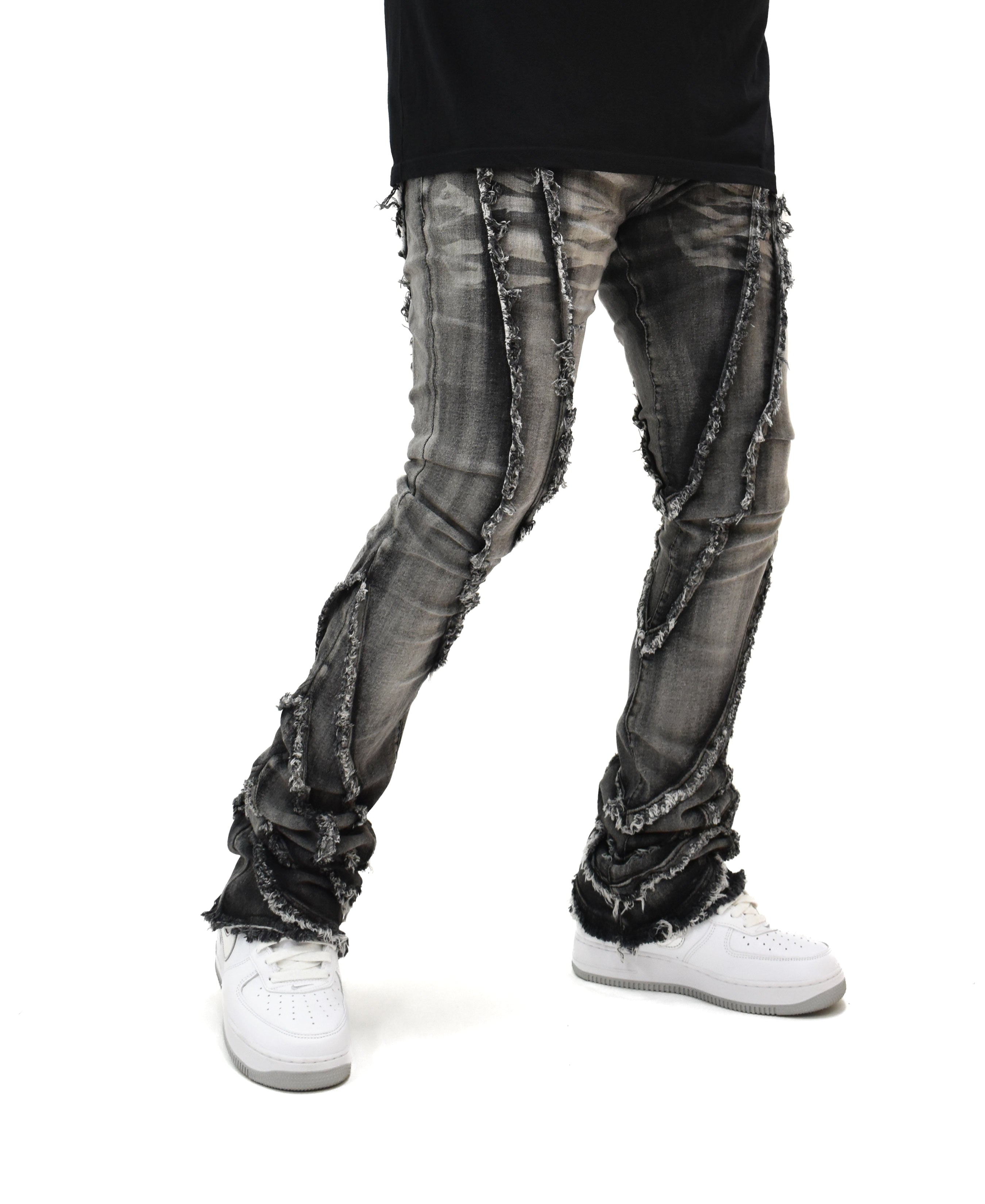 FW33090 Wavy Stacked Denim