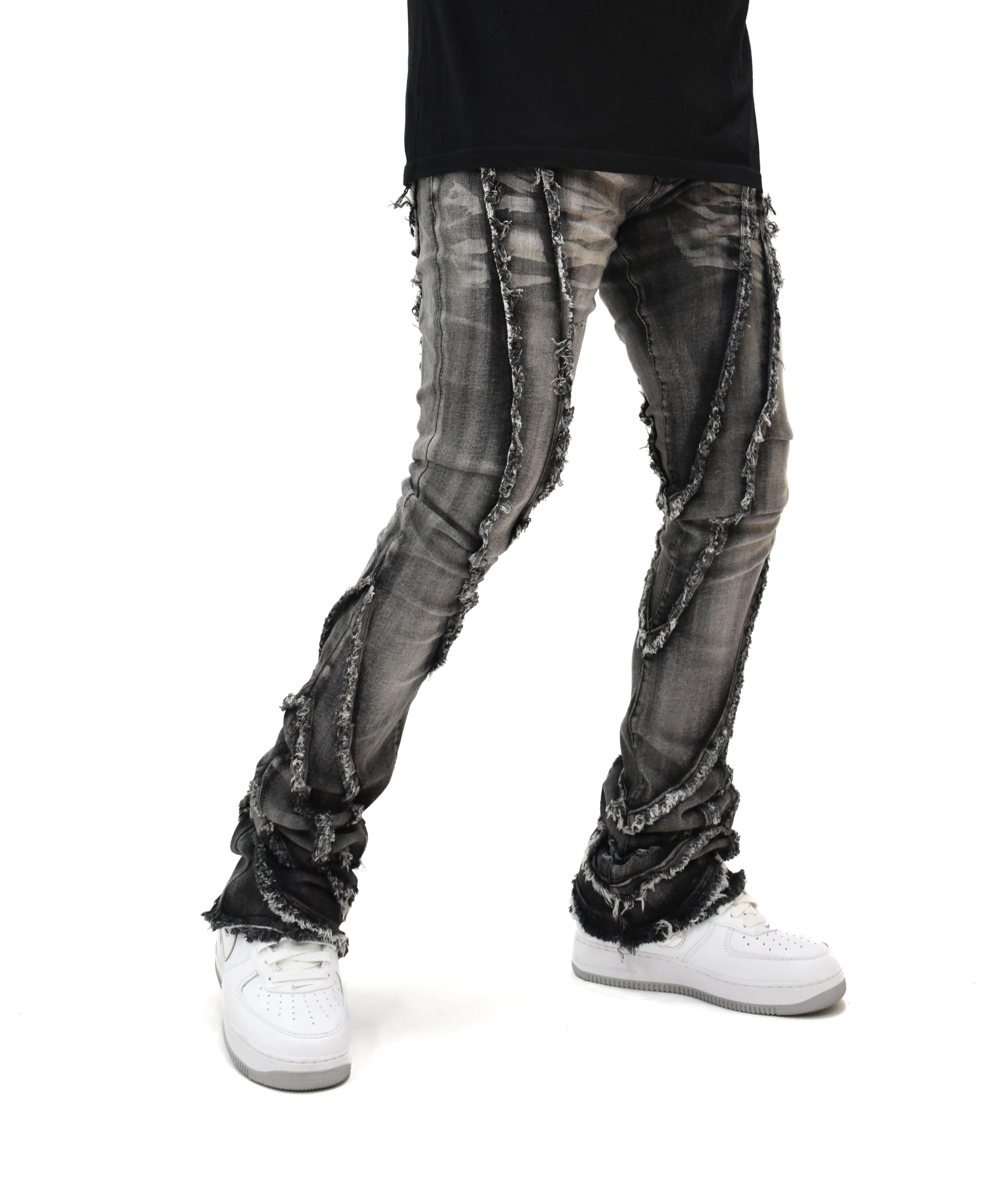 FW33090 Wavy Stacked Denim