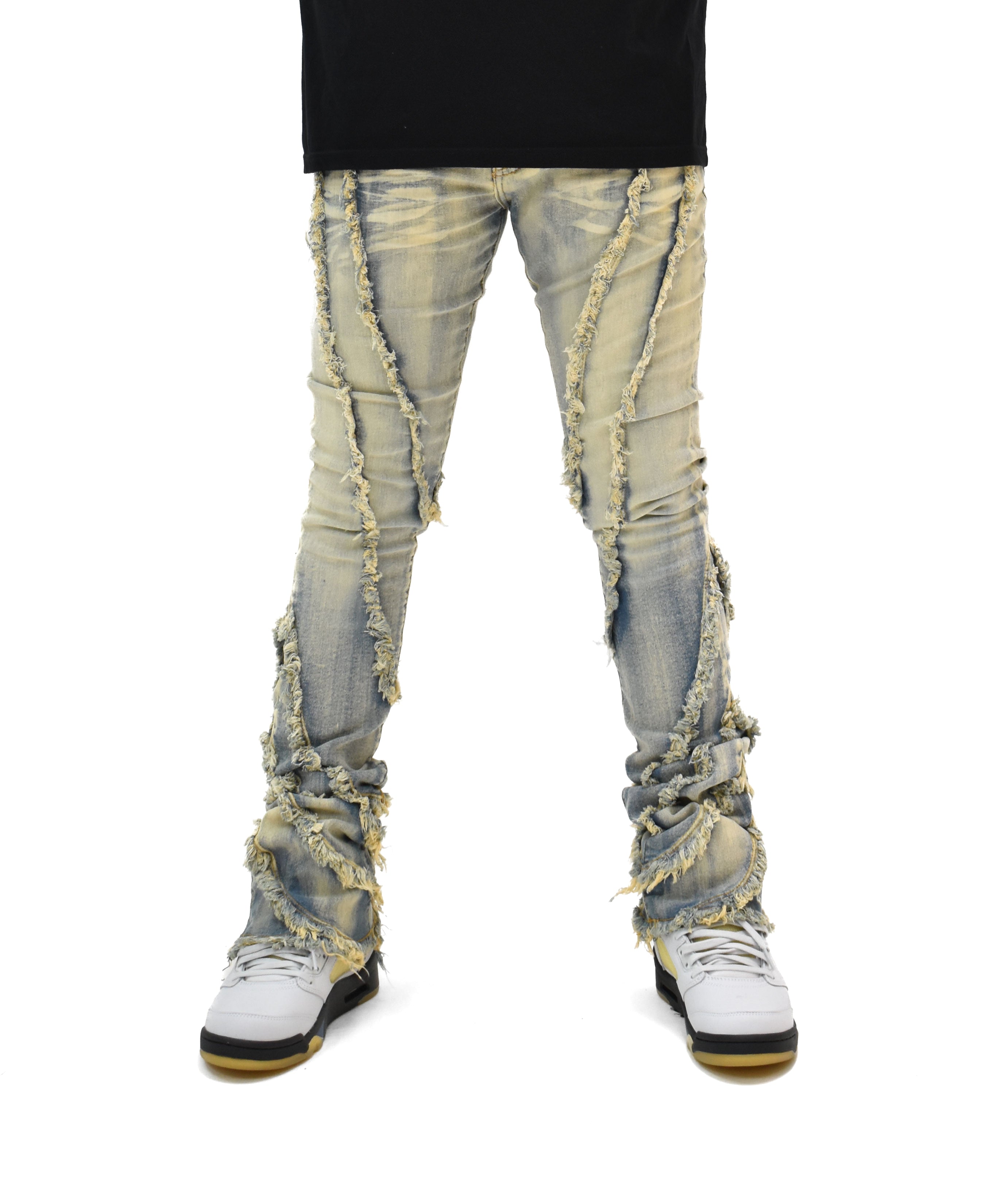 FW33090 Wavy Stacked Denim