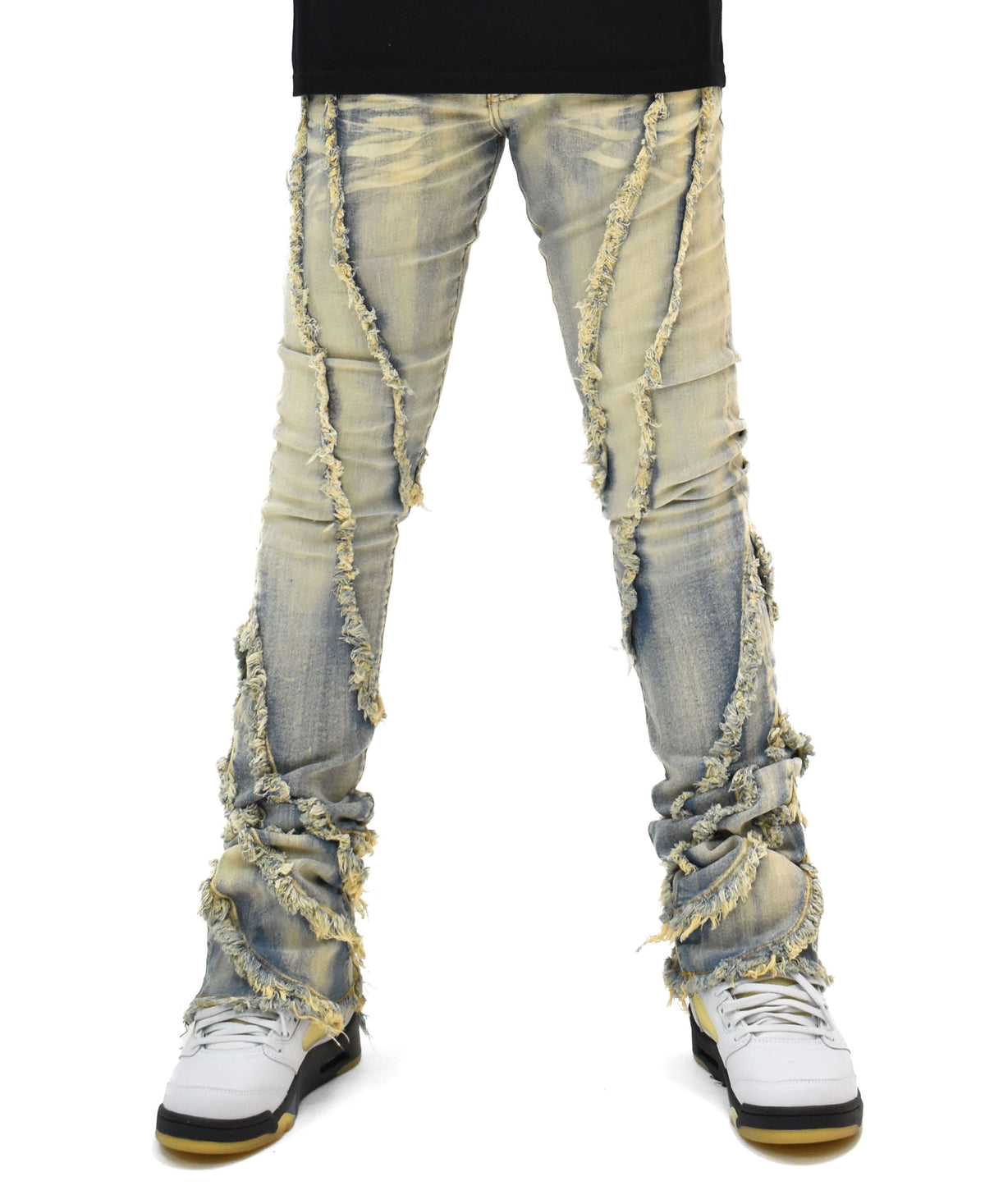 FW33090 Wavy Stacked Denim