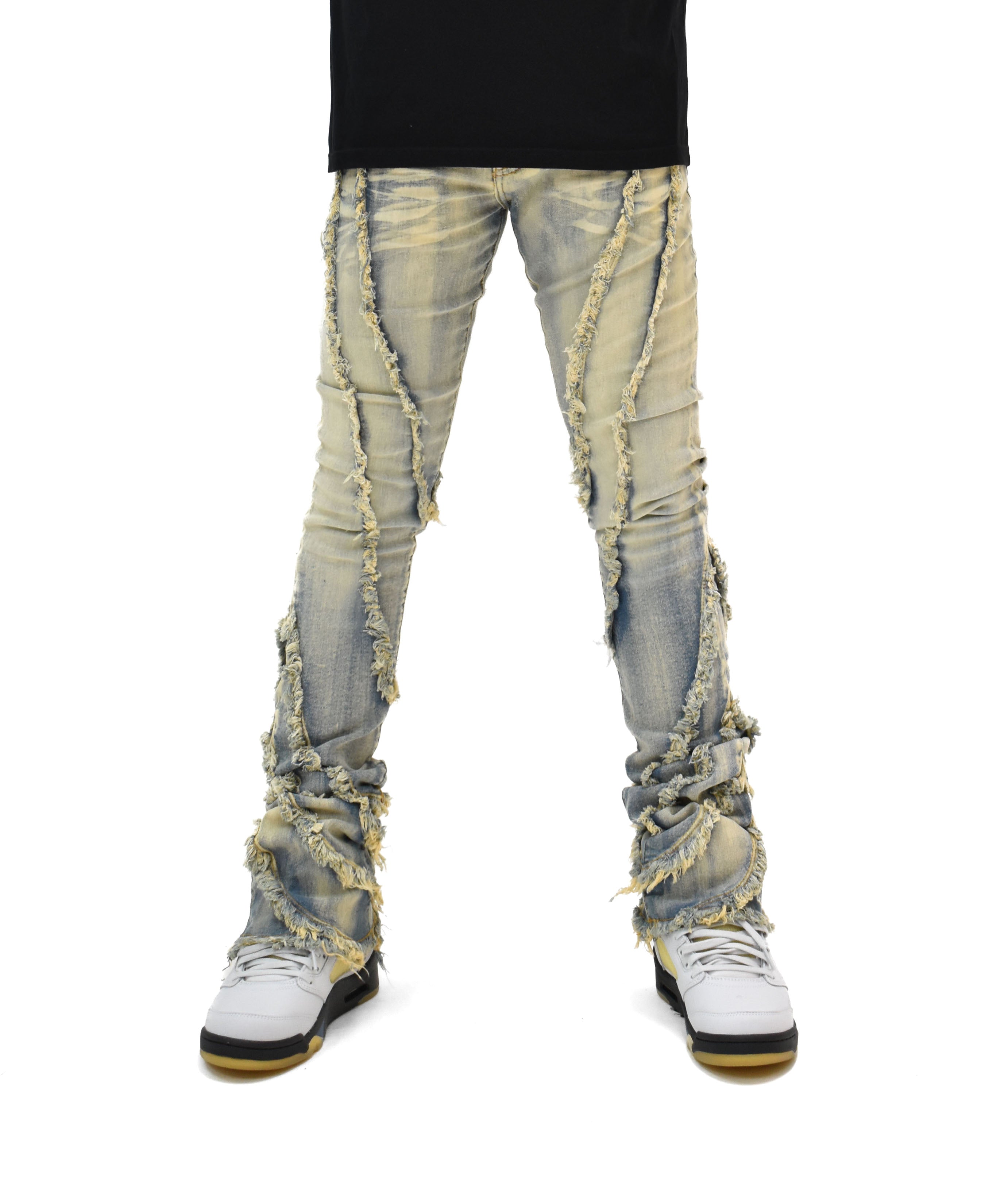 FW33090 Wavy Stacked Denim
