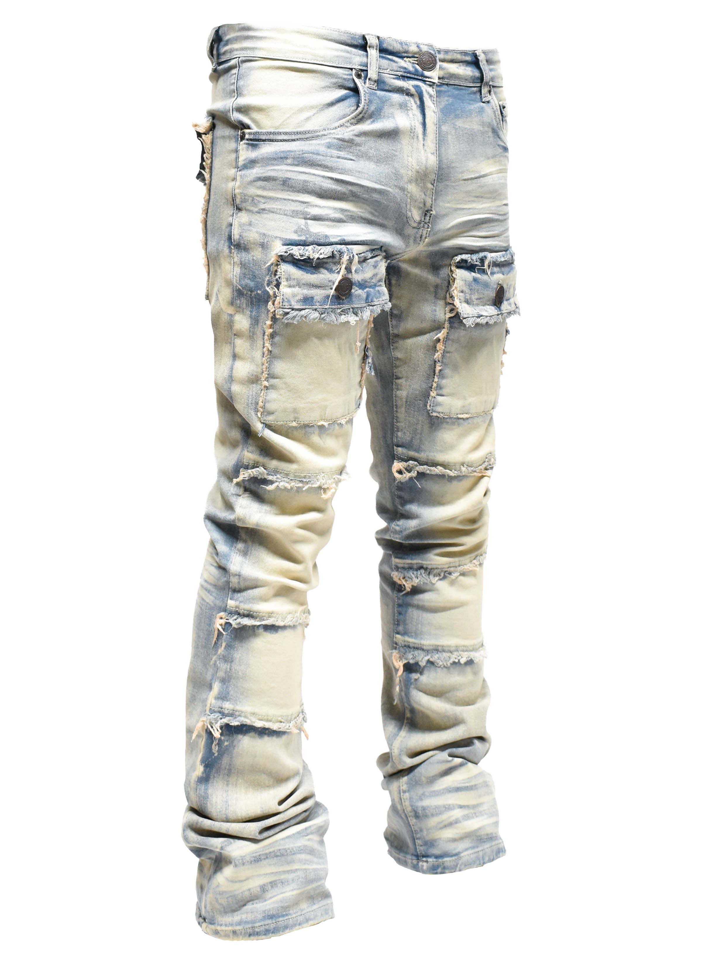 S3020 Frayed Pocket Denim