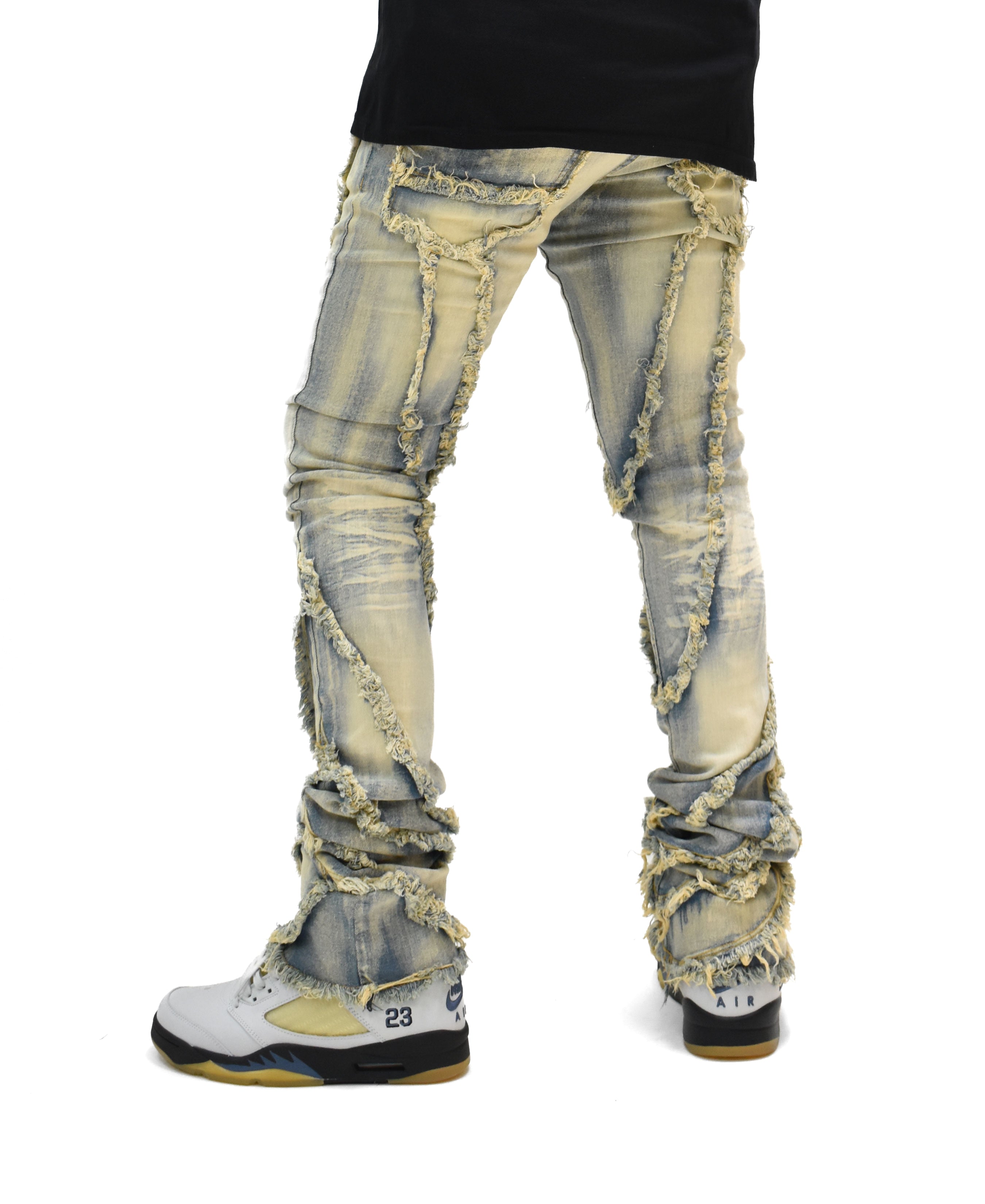FW33090 Wavy Stacked Denim