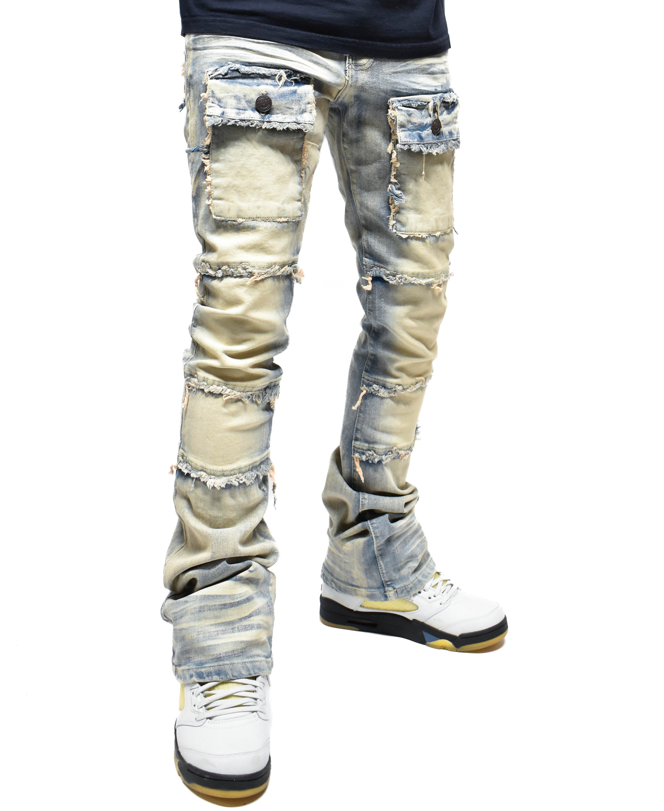 S3020 Frayed Pocket Denim