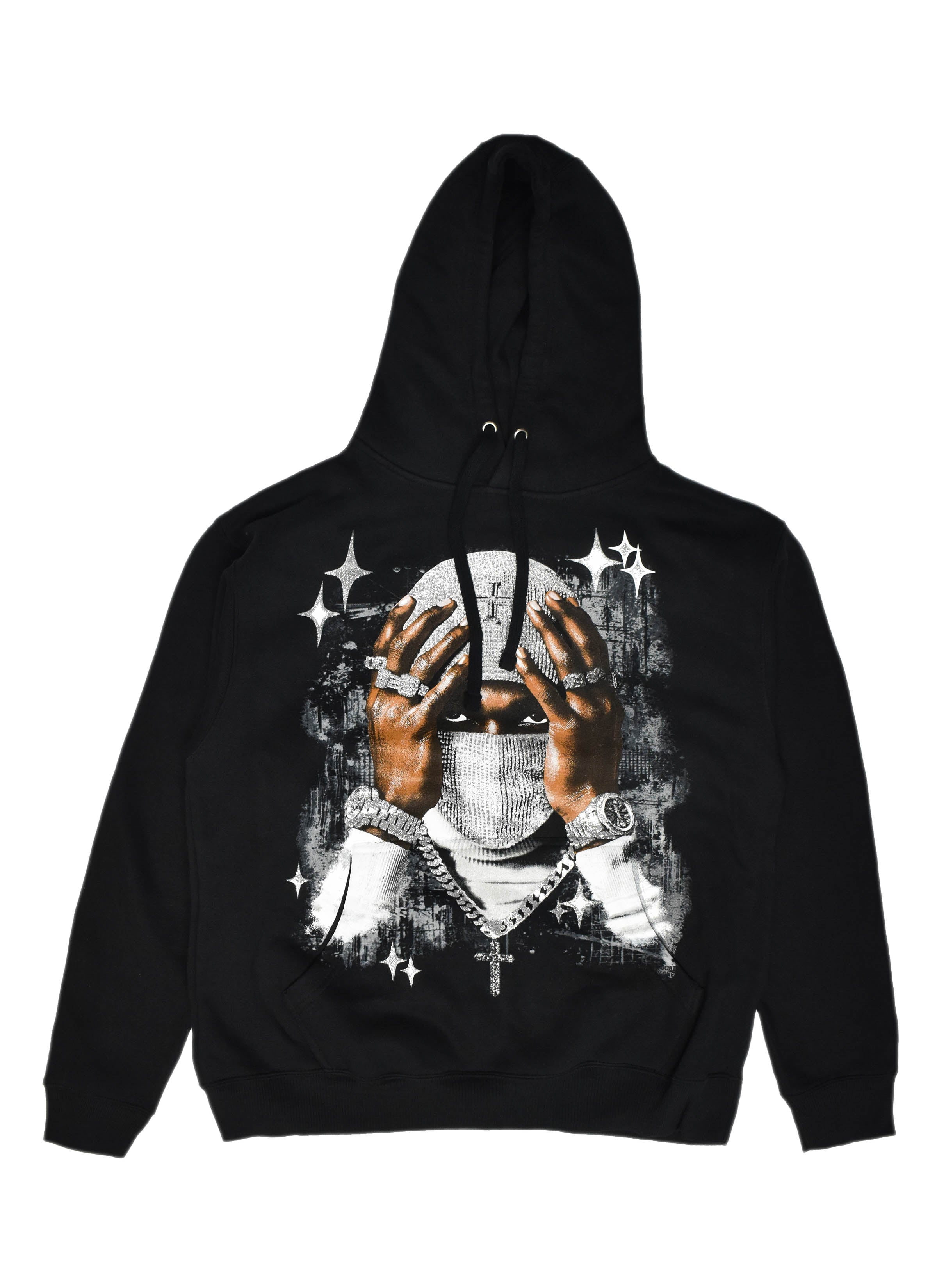 P107 Silver Chain Hoodie