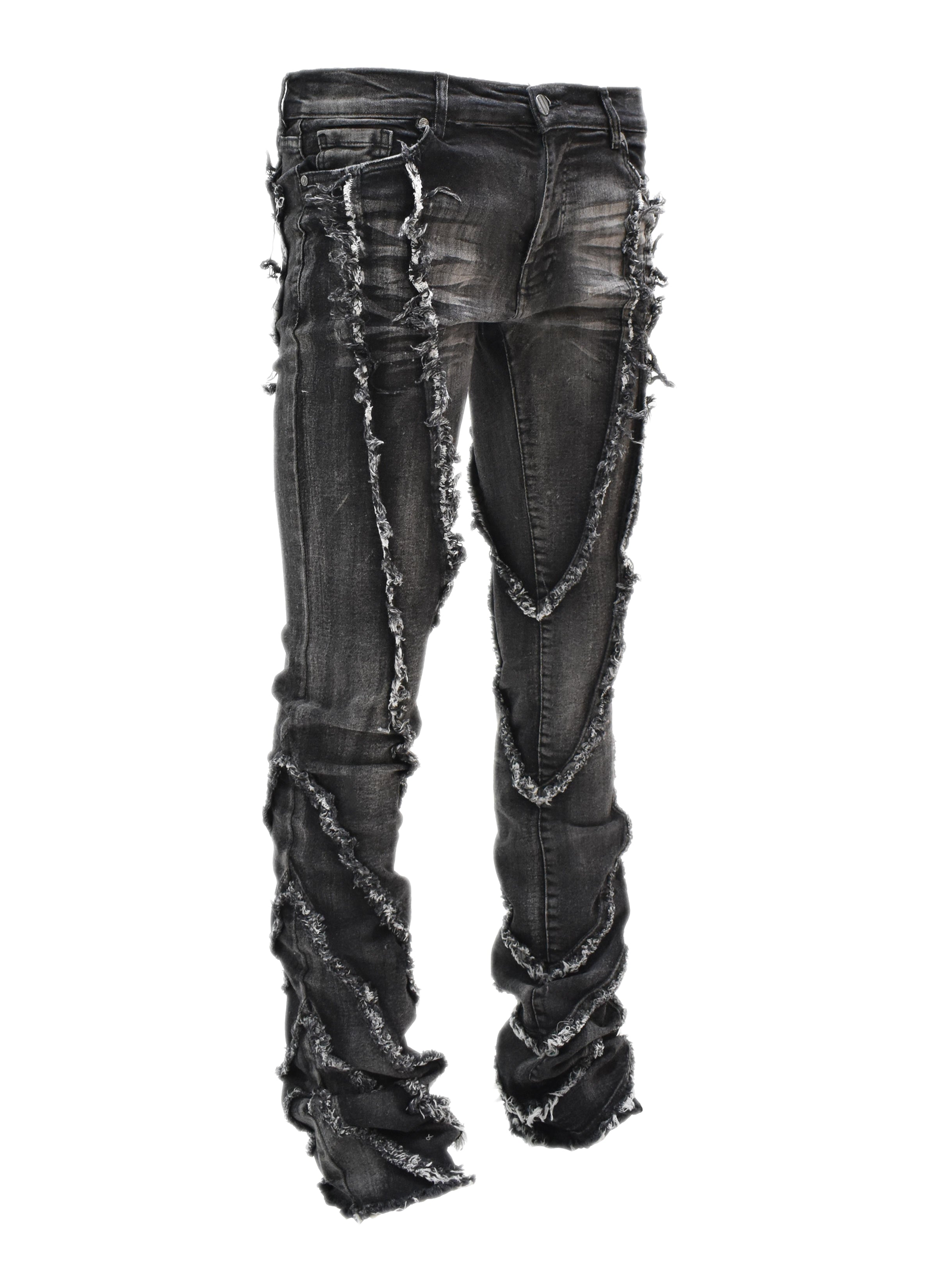 FW33090 Wavy Stacked Denim