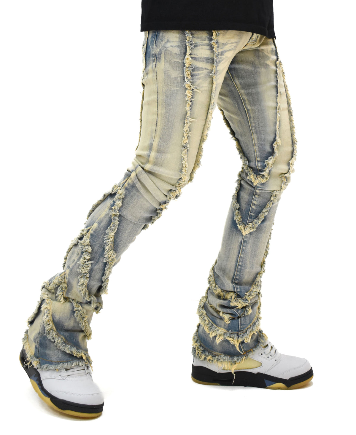 FW33090 Wavy Stacked Denim