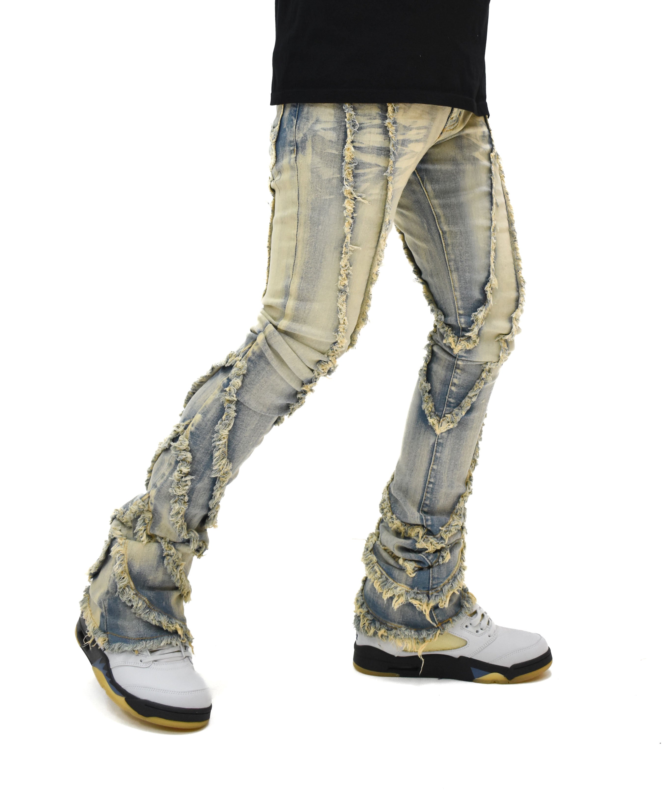 FW33090 Wavy Stacked Denim